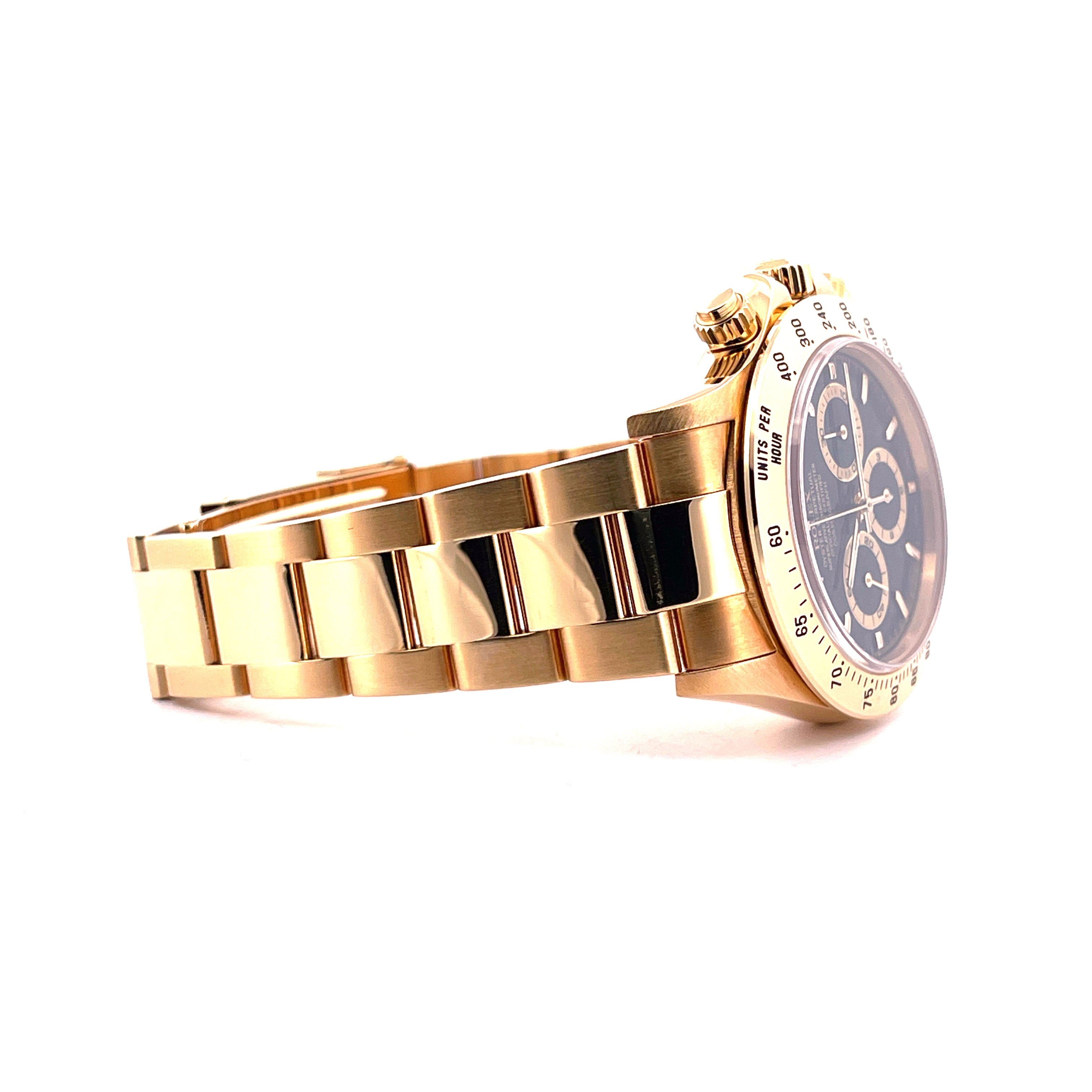 Rolex - Daytona Yellowgold 18 kt Ref.16528 Black Dial / Premium Set / very good Condition / LC100 / 1998 - [product_sku]