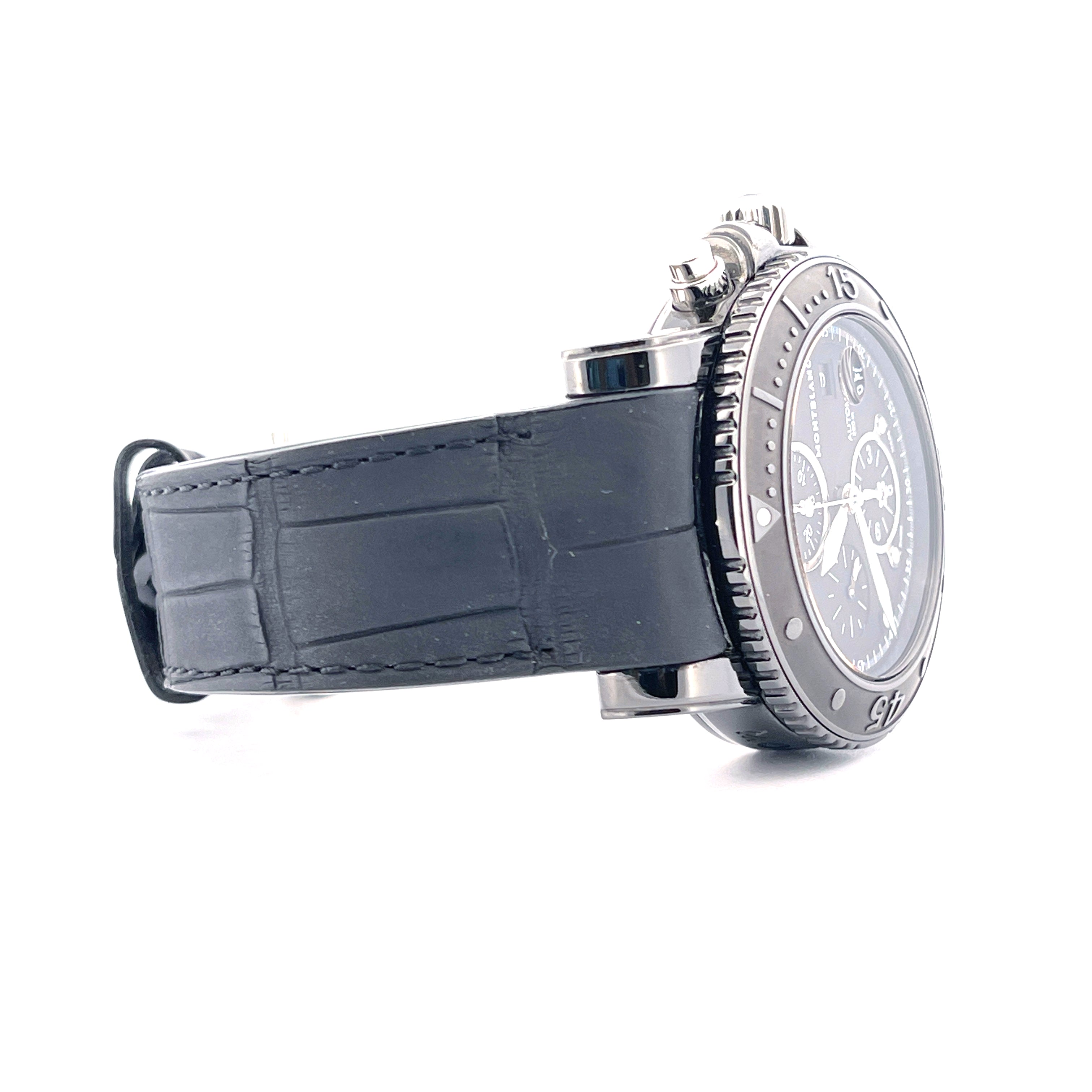Montblanc - Sport Black Steel 44mm / Full Set / very good Condition / 2011 - [product_sku]