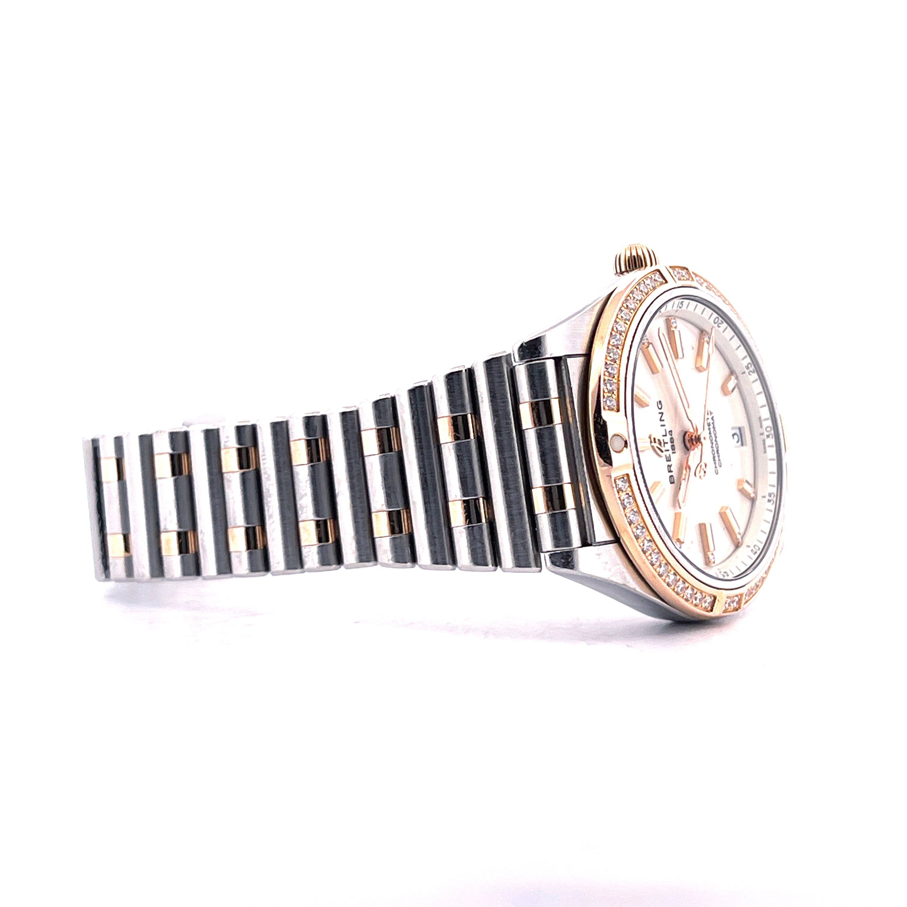 Breitling - Chronomat Lady Automatic 36 Diamonds Bicolor / good Condition / 2021 - [product_sku]