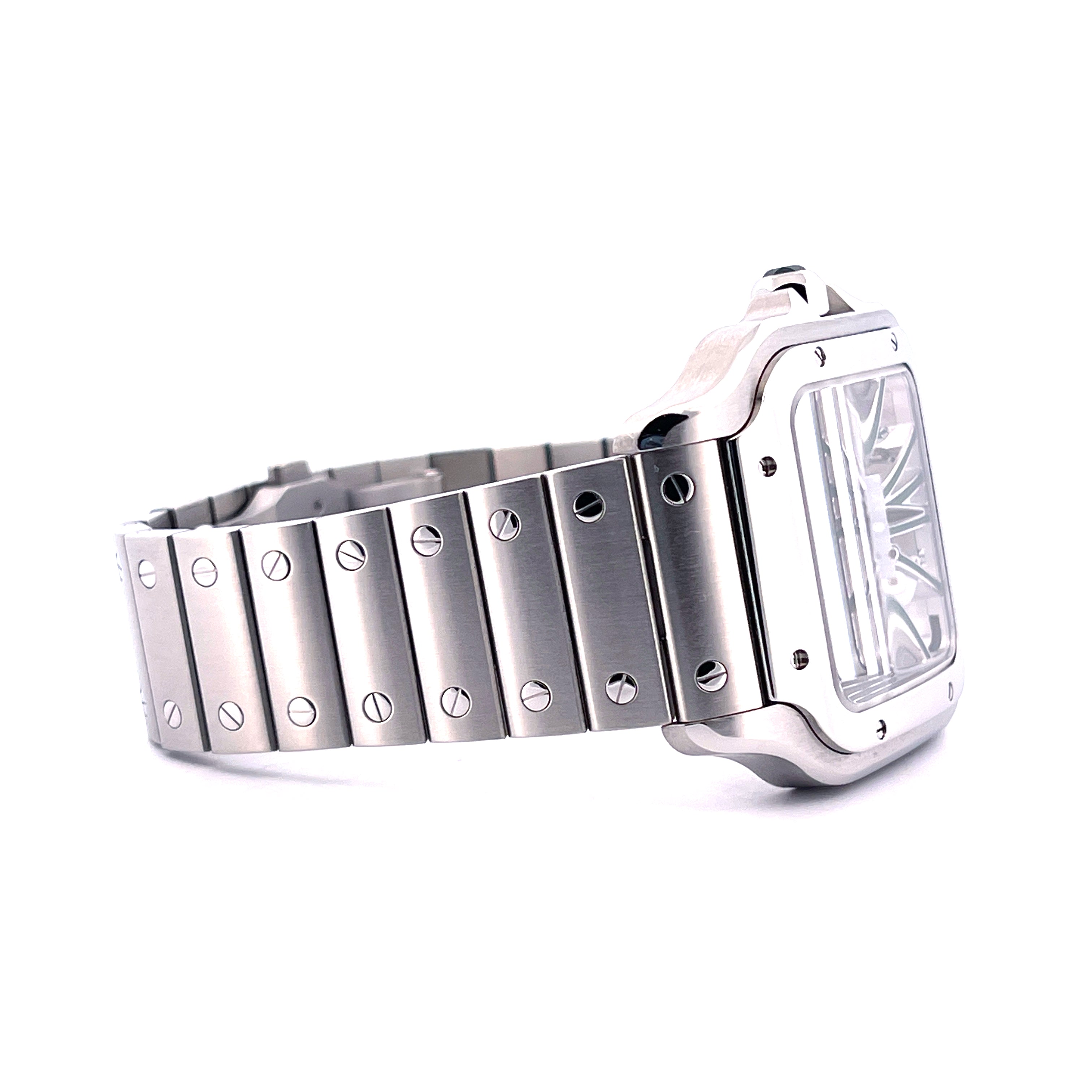 Cartier - Santos Skeleton Green 2022 / Full Set / incl. Leather Strap / very good / 2022 - [product_sku]