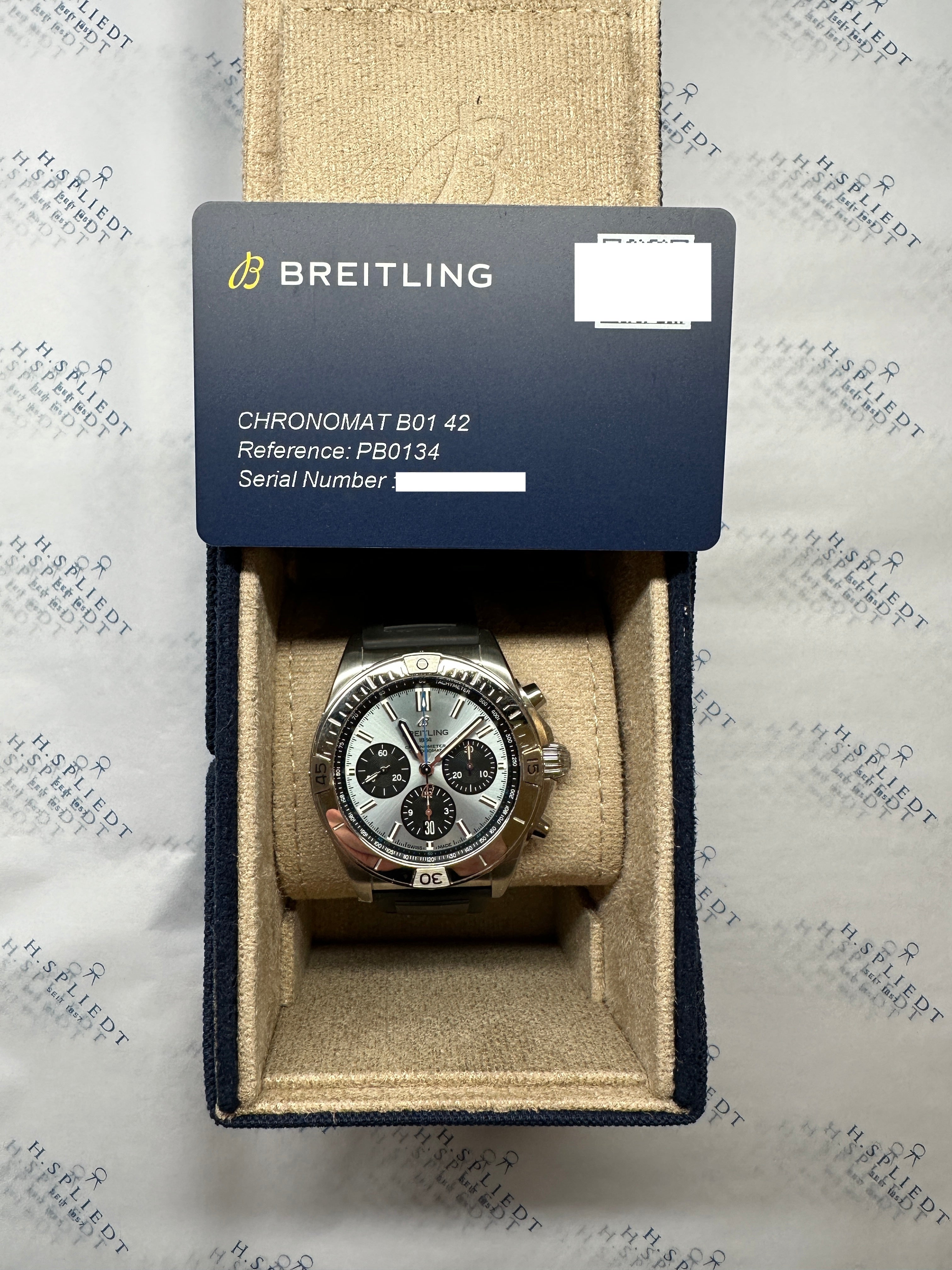 Chronomat B01 Iceblue / Box and Paper / 2023