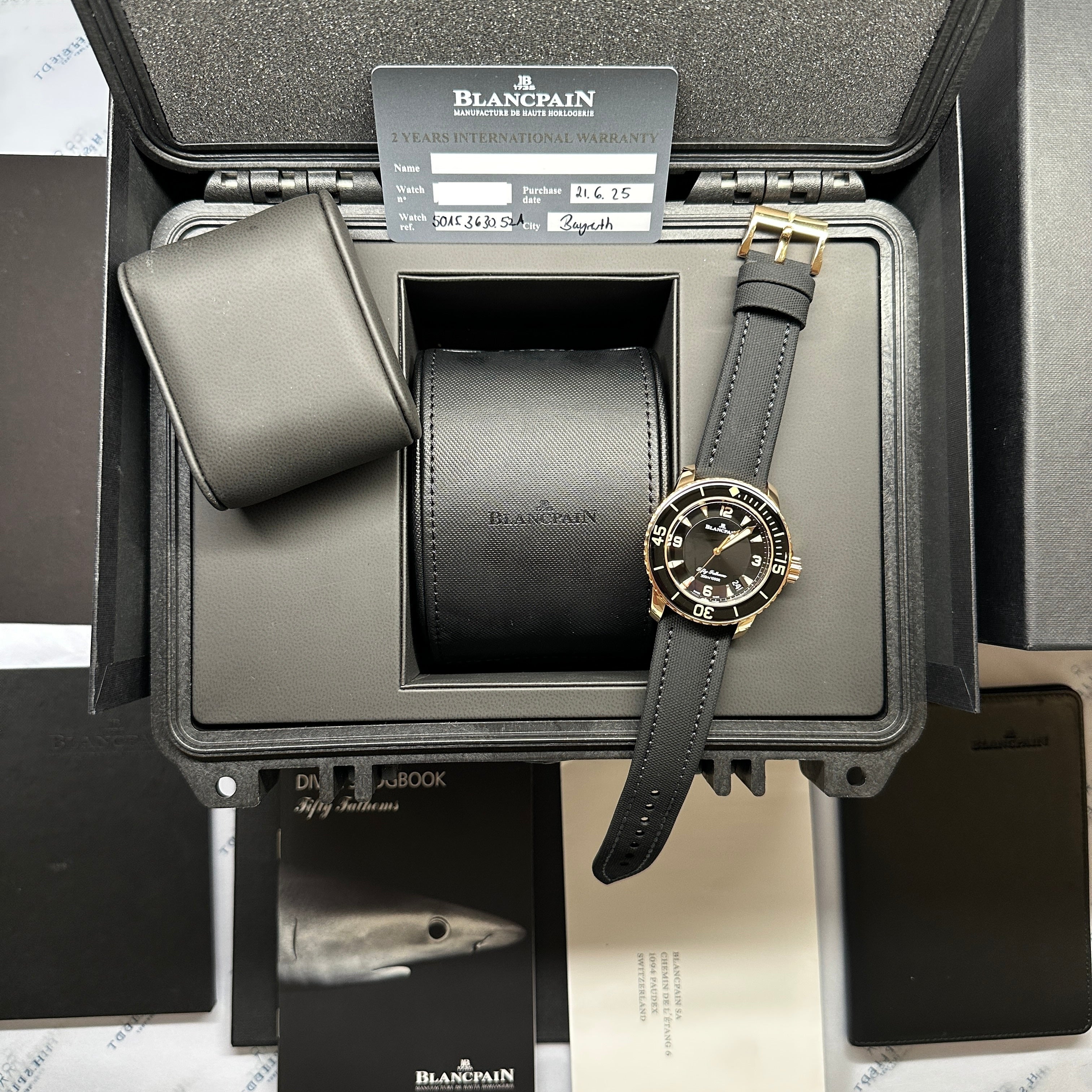 Blancpain - Fifty Fathoms Automatique Roségold / Full Set / pretty Condition / 2025 - [product_sku]