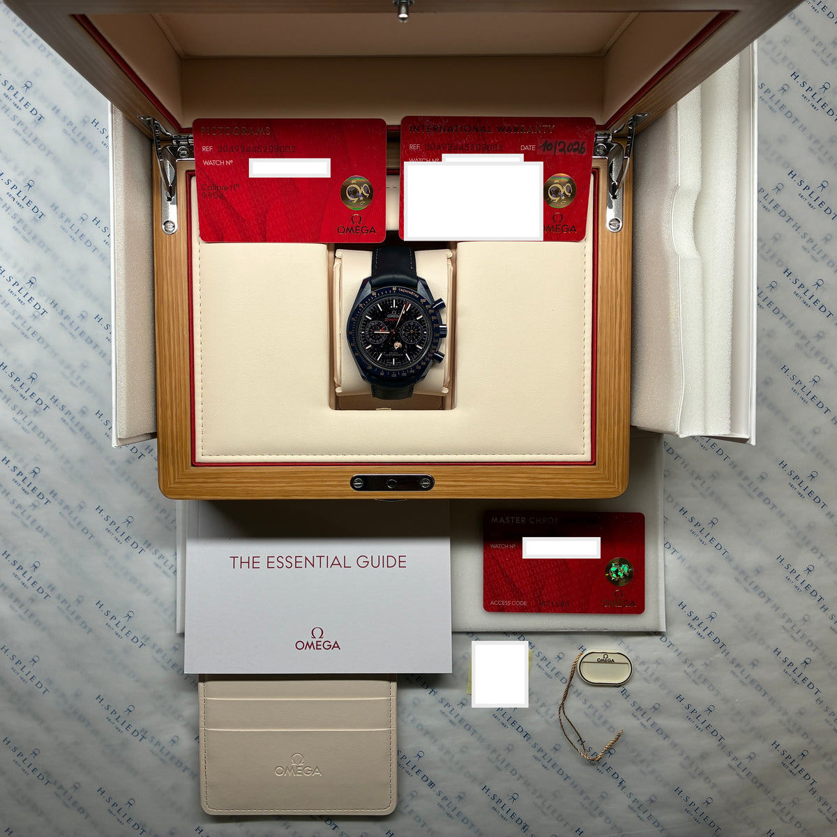Speedmaster / Blue Side of the Moon / Blue Ceramic / Aventurin / Like New / Full-Set / 2026