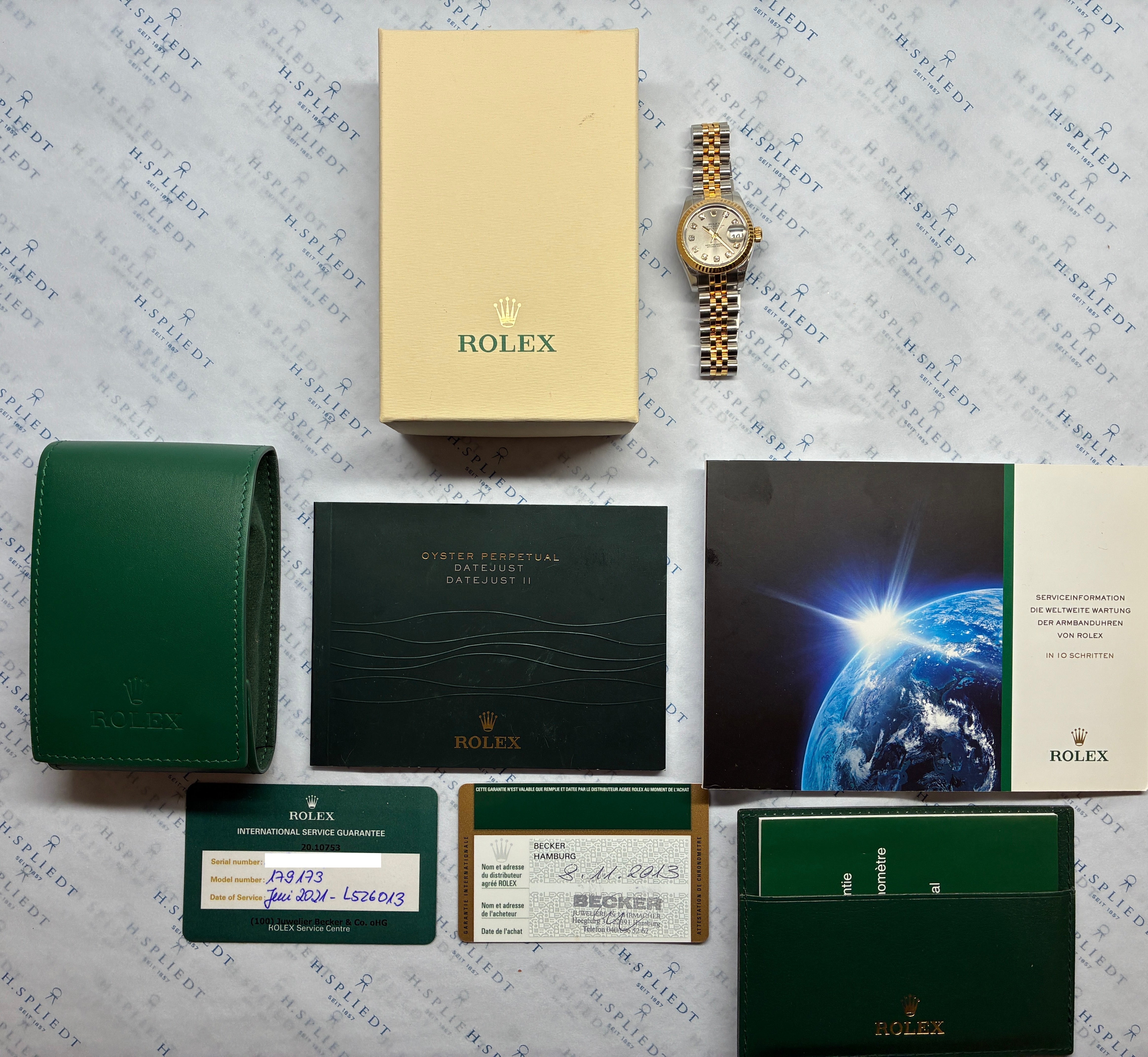 Rolex Lady-Datejust Bicolor im Full-Set, neuwertig mit Papieren und Box