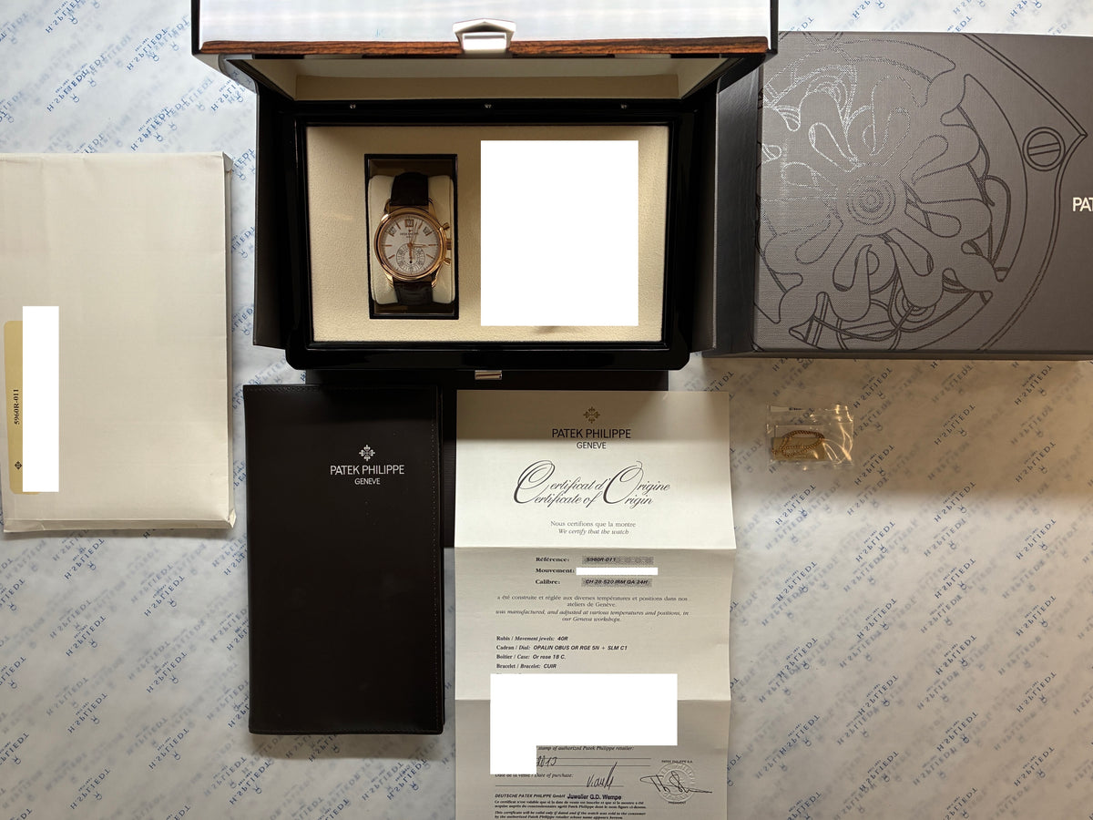 Annual Calendar / White Dial / very rare / very good condt. / Box & Papiere / 2013