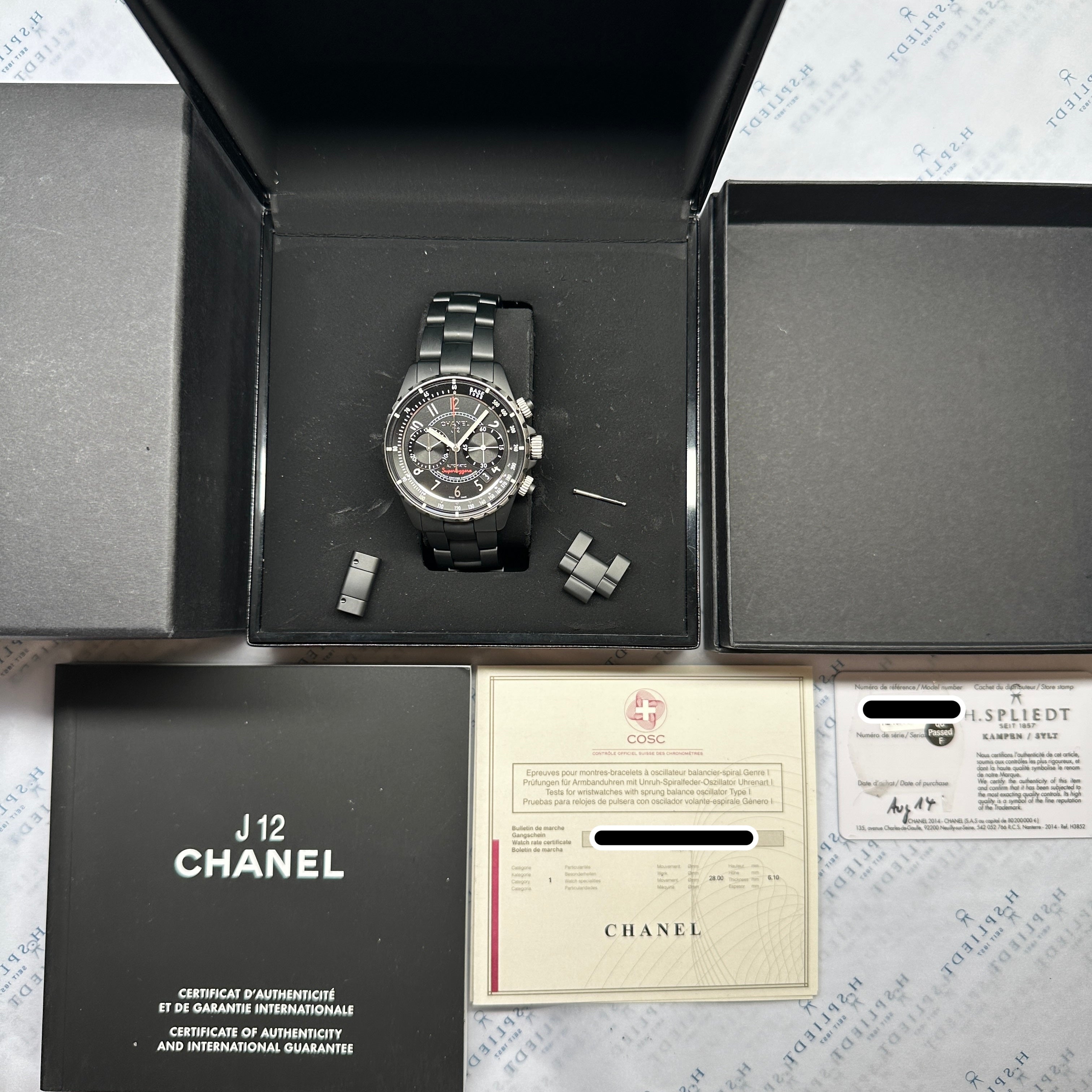 chanel - J12 Super Reggera Chronograph / Ceramic / Full Set / 2014 - [product_sku]
