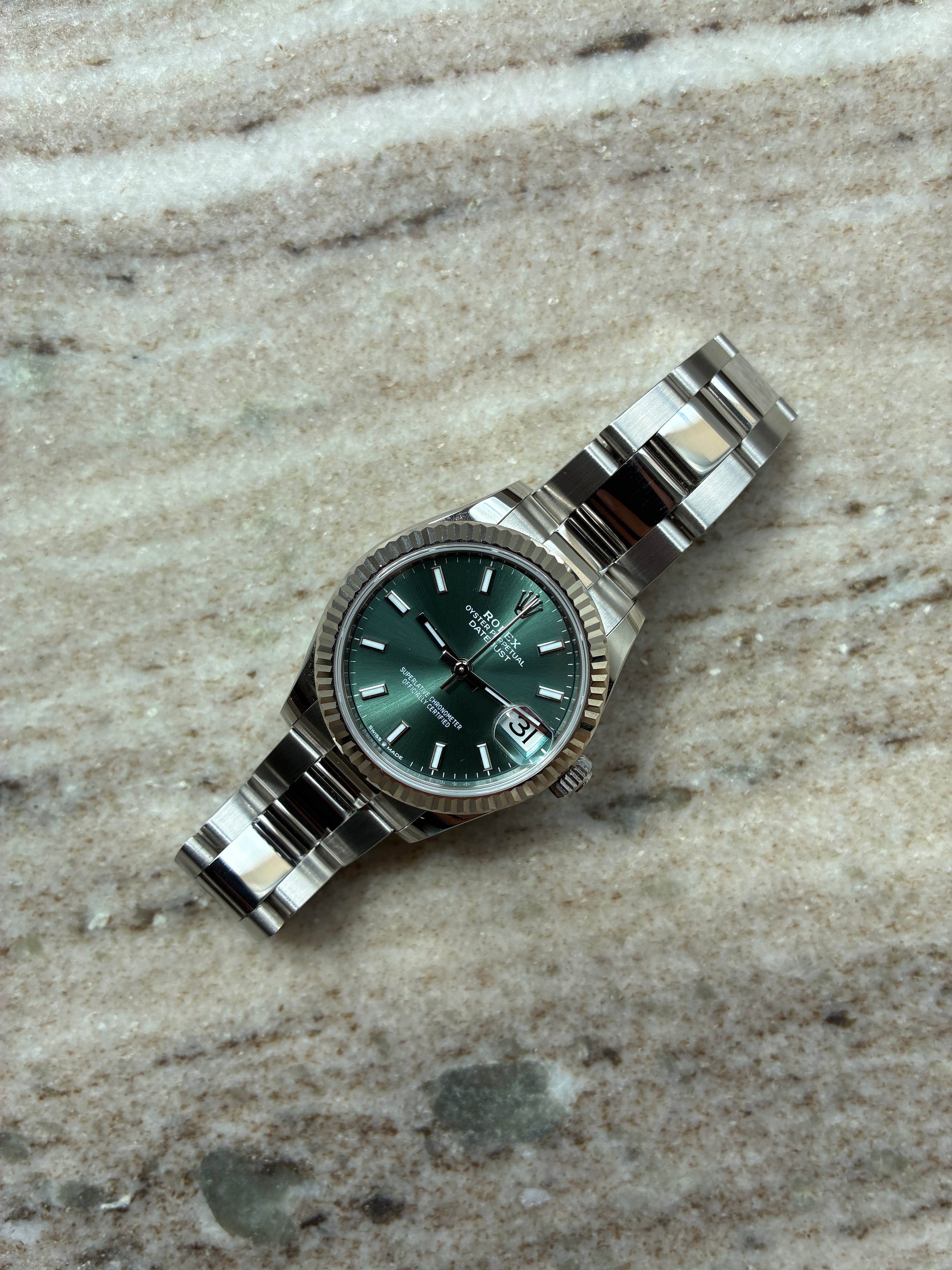Rolex - Rolex Datejust 31 / Green Dial / Box & Papers / Full-Set / 2021 - [product_sku]