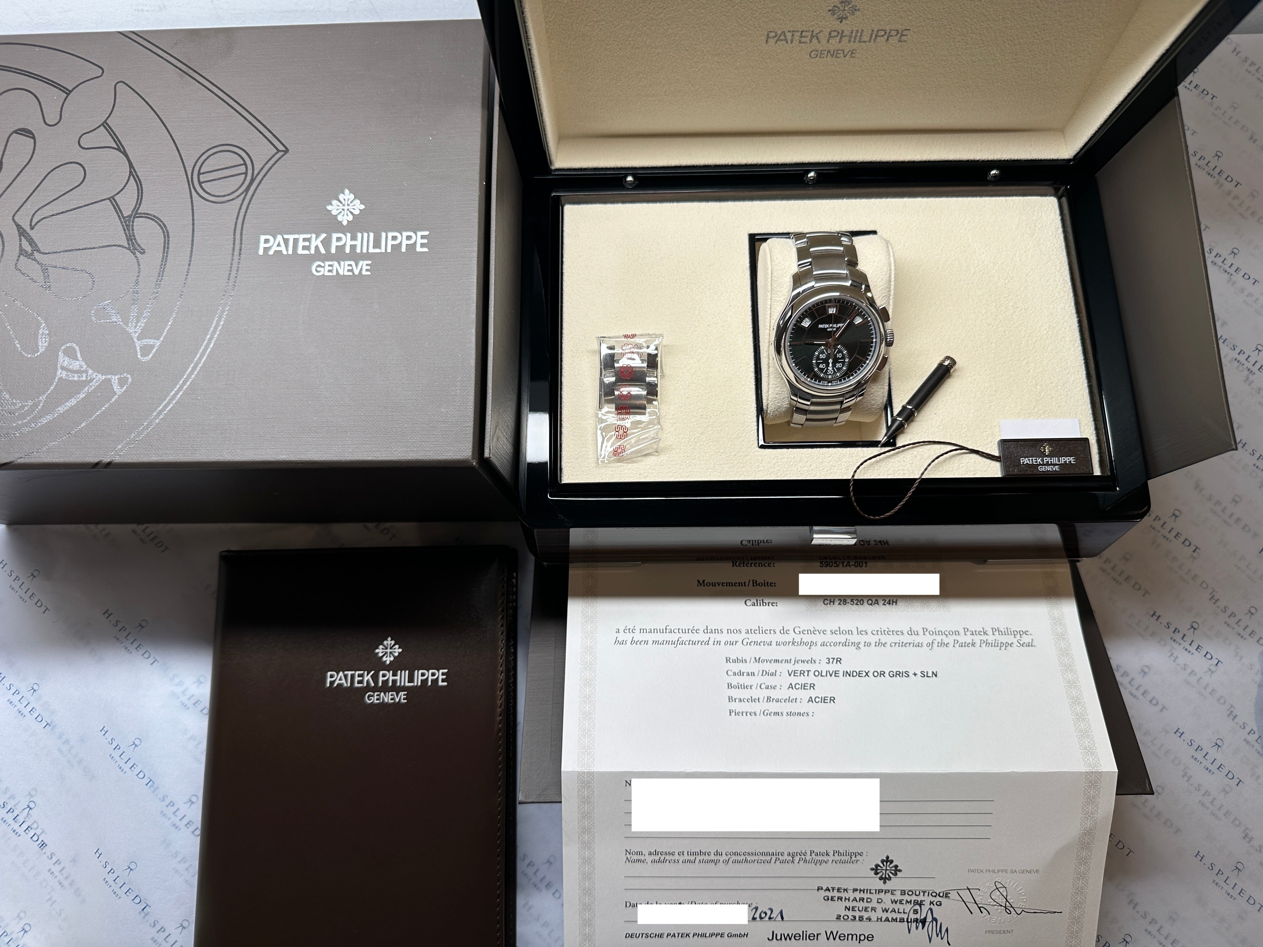 Annual Calendar Complications 5905/1A-001 / Full Set / -2021-