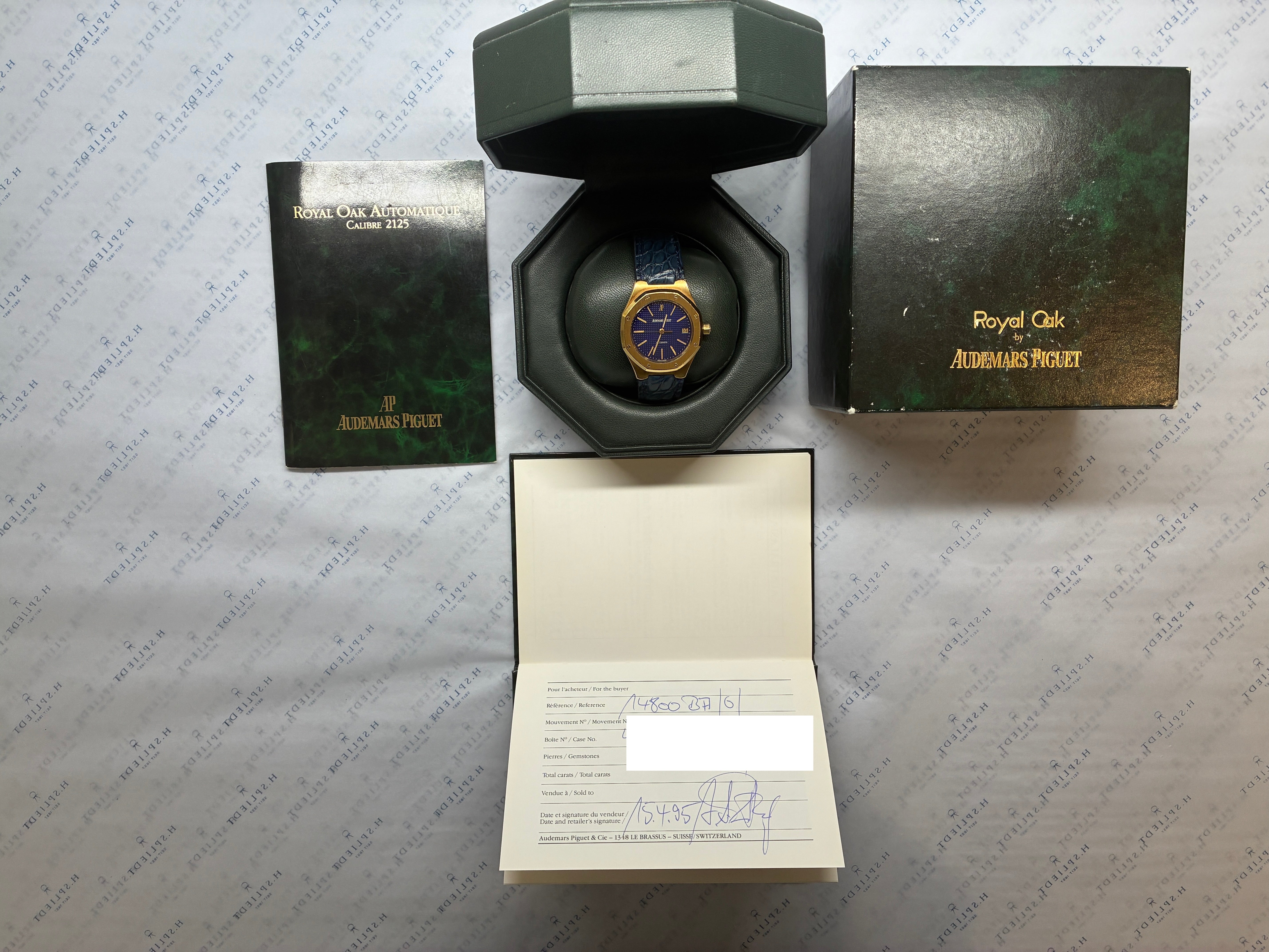 Royal Oak / Blue Dial / Folding Clasp / very rare / D-Series / Vintage / Full-Set / 1995