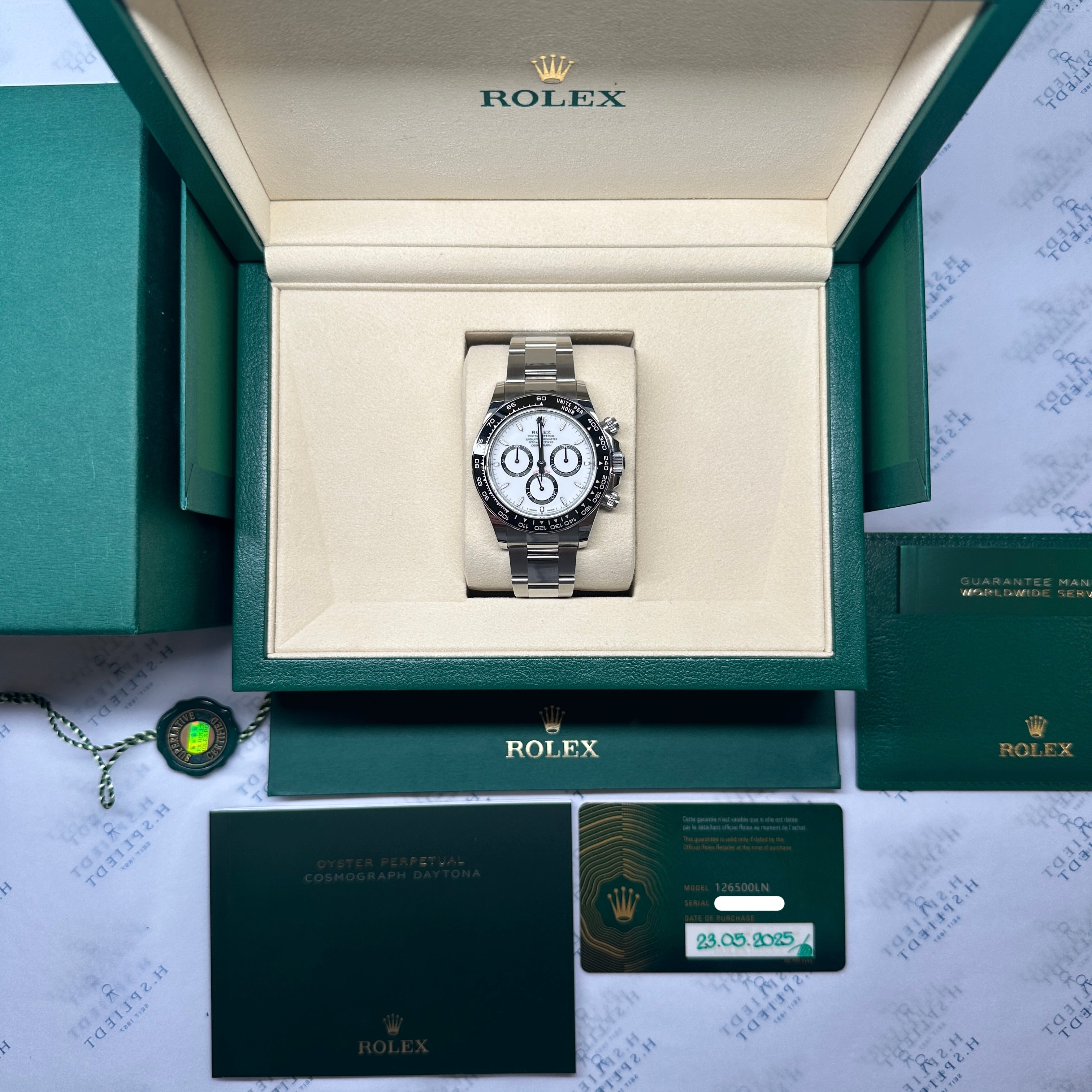 Rolex - Daytona Panda White 126500LN / nearly unworn / Full Set / 2025 - [product_sku]