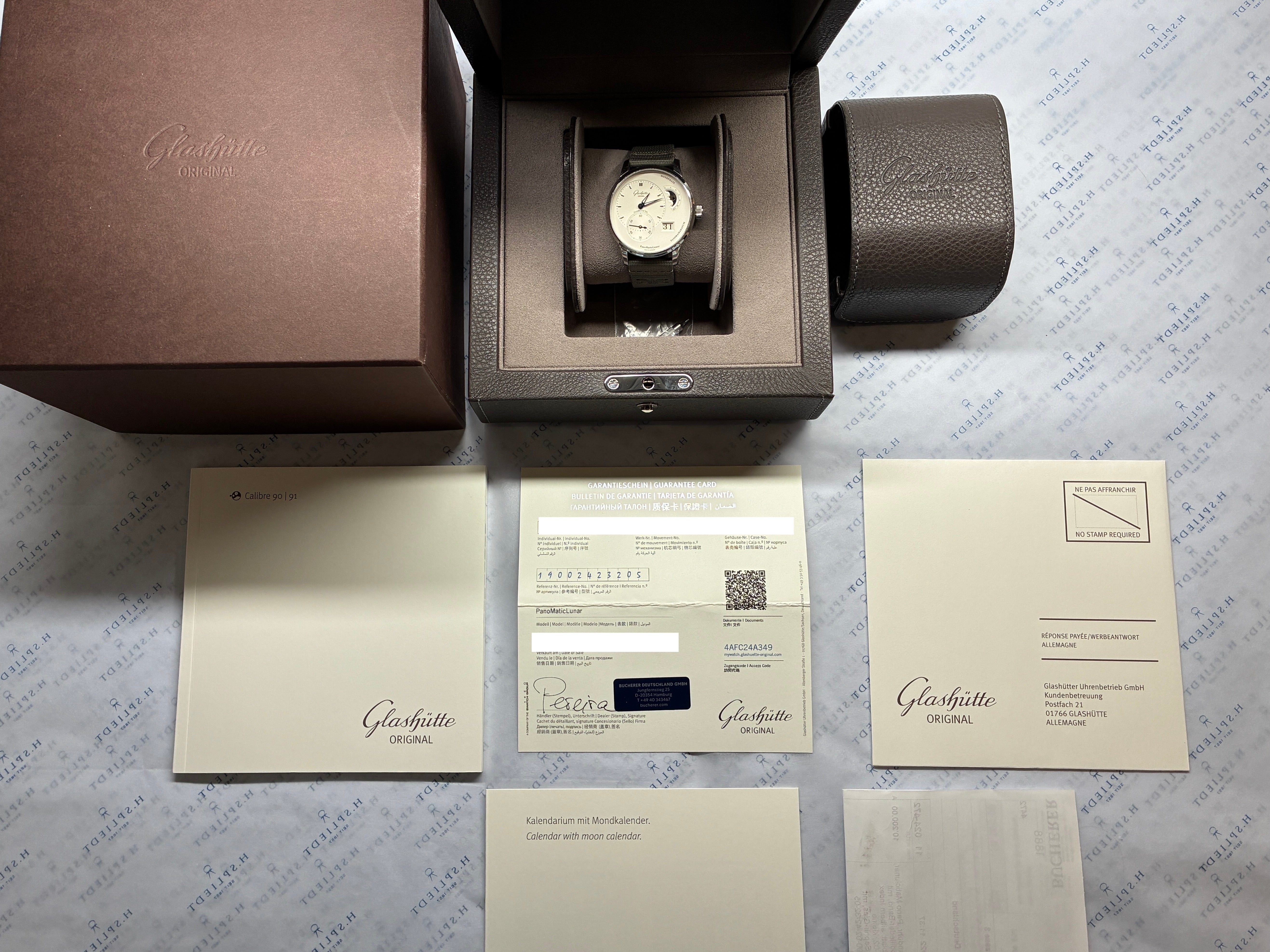 Glashütte Original - PanoMaticLunar / 2nd Strap / Box & Papers / 2022 - [product_sku]