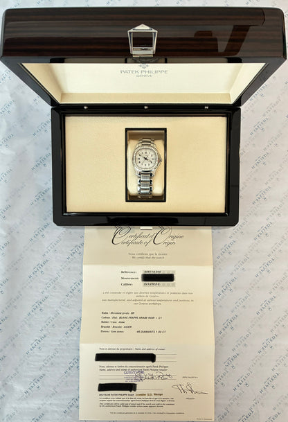 Patek Philippe Aquanaut Luce Diamond Bezel Ref. 5087/1A-010 White Dial / Box and Papers 2011