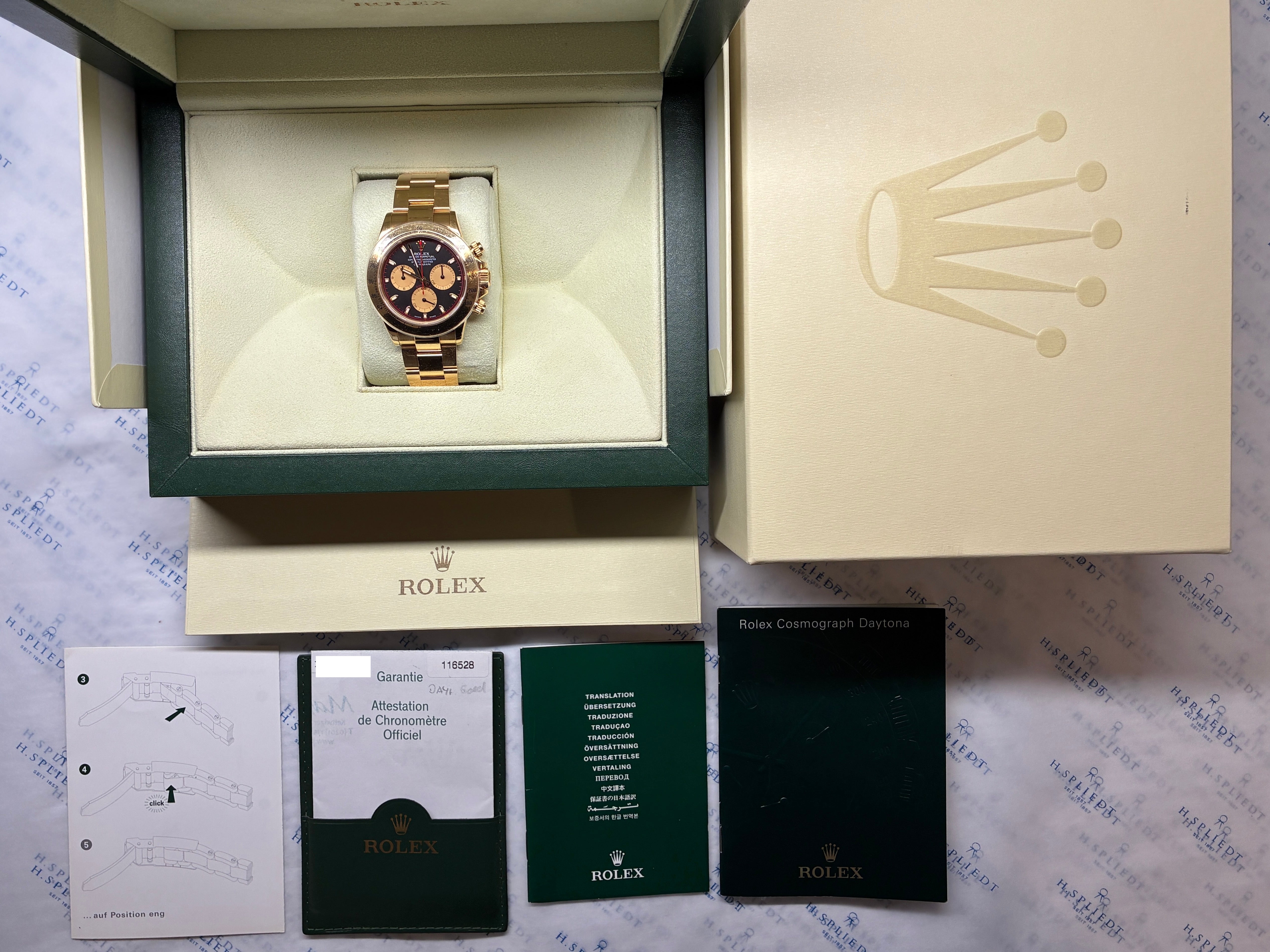 Daytona / Yellowgold / good condt. / Full links / Full-Set / 2005