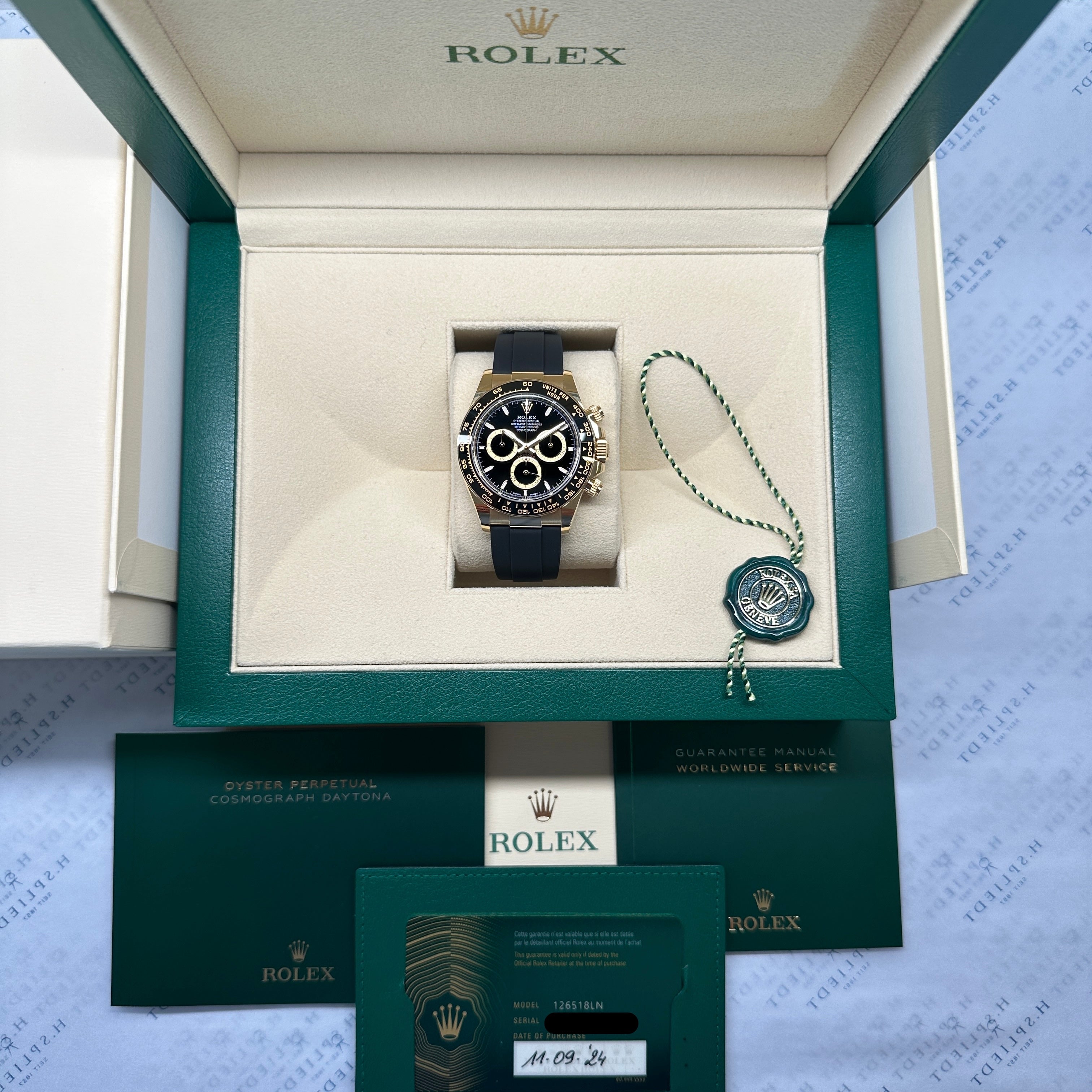 Rolex Daytona Gold Oysterflex 126518LN (2024)