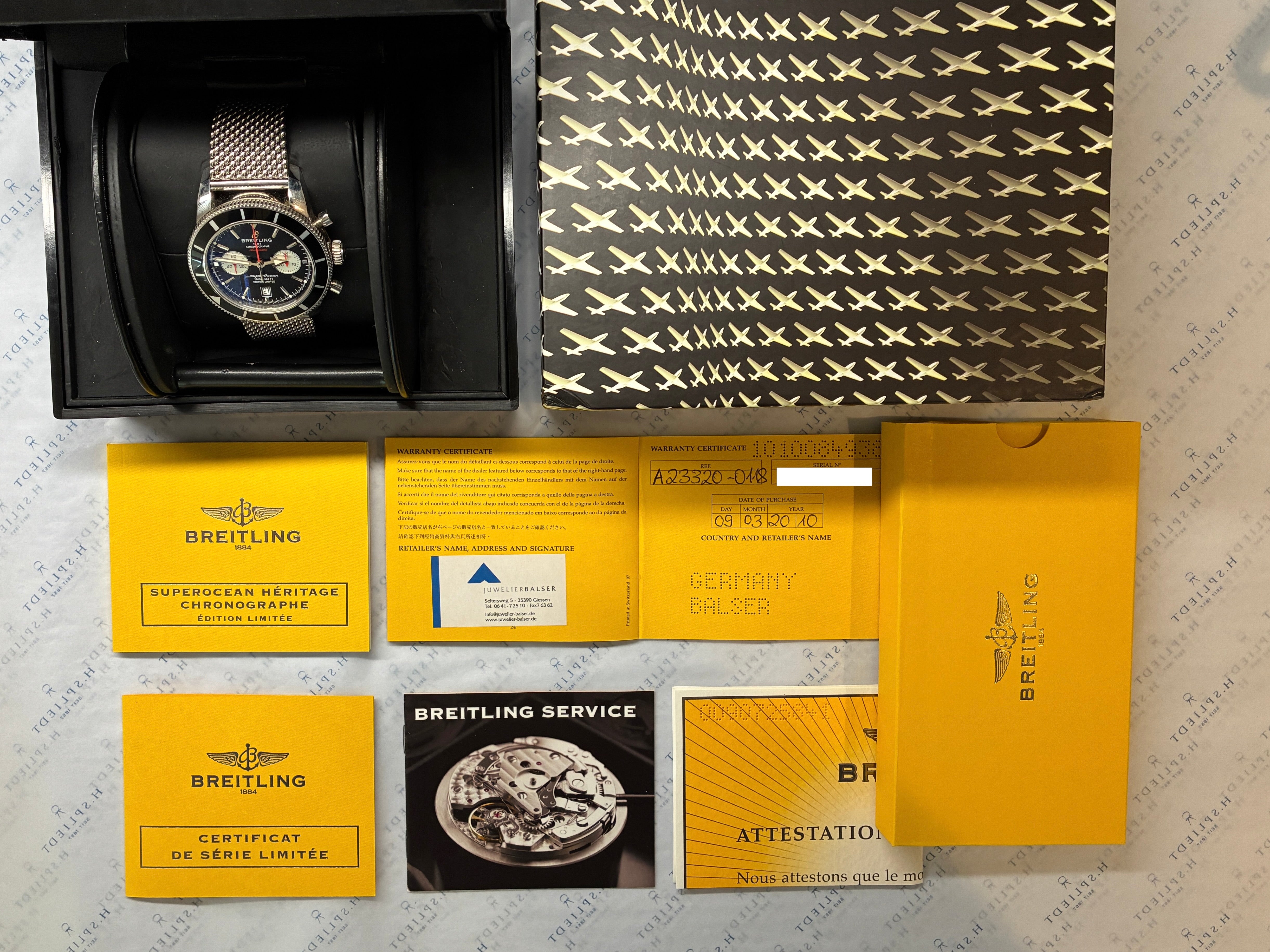 Superocean Heritage / Black Dial / stainless steel / Full-Set / 2010