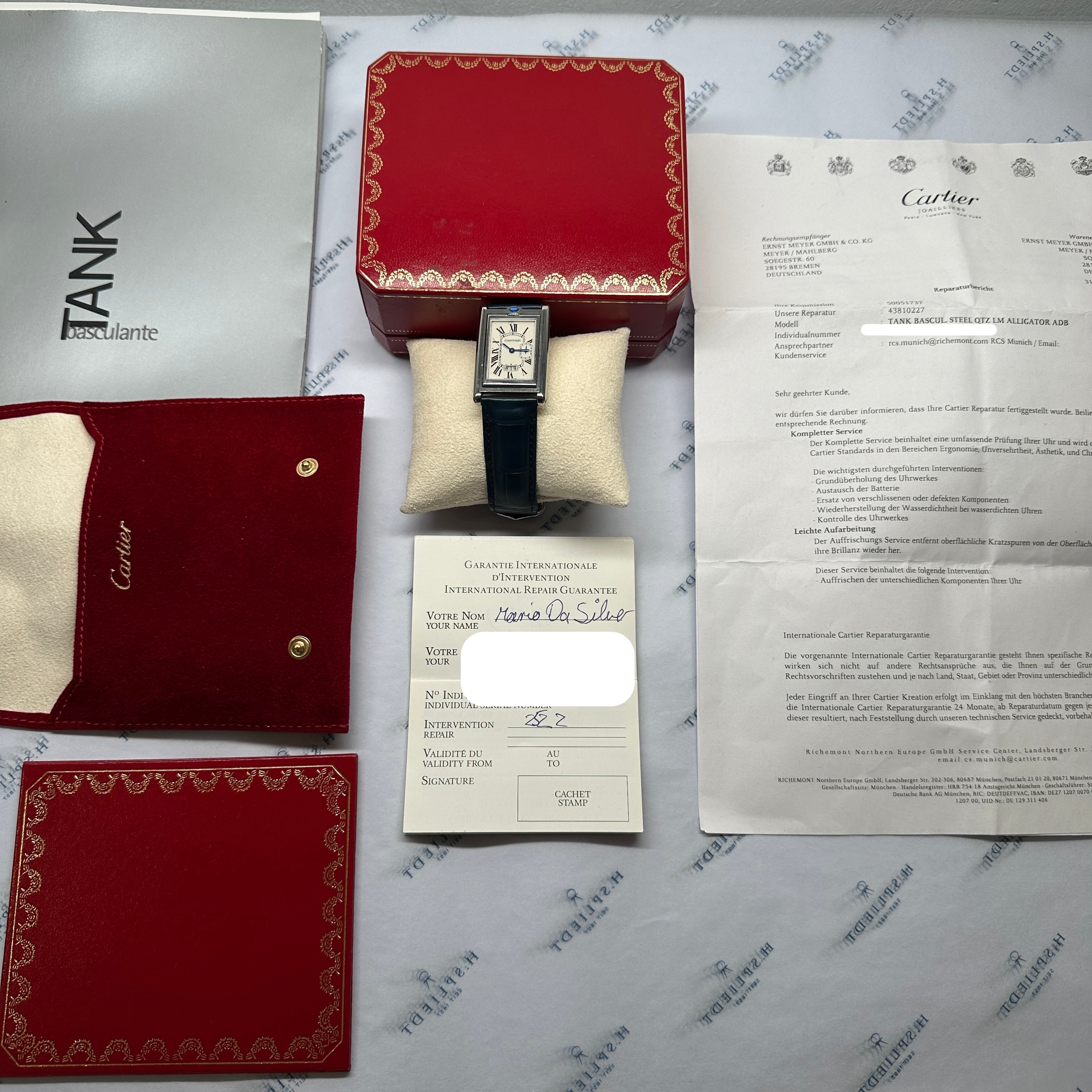 Cartier - Tank Basculante / Full Set / Service Cartier 2024 / very good Condition / 1999 - [product_sku]