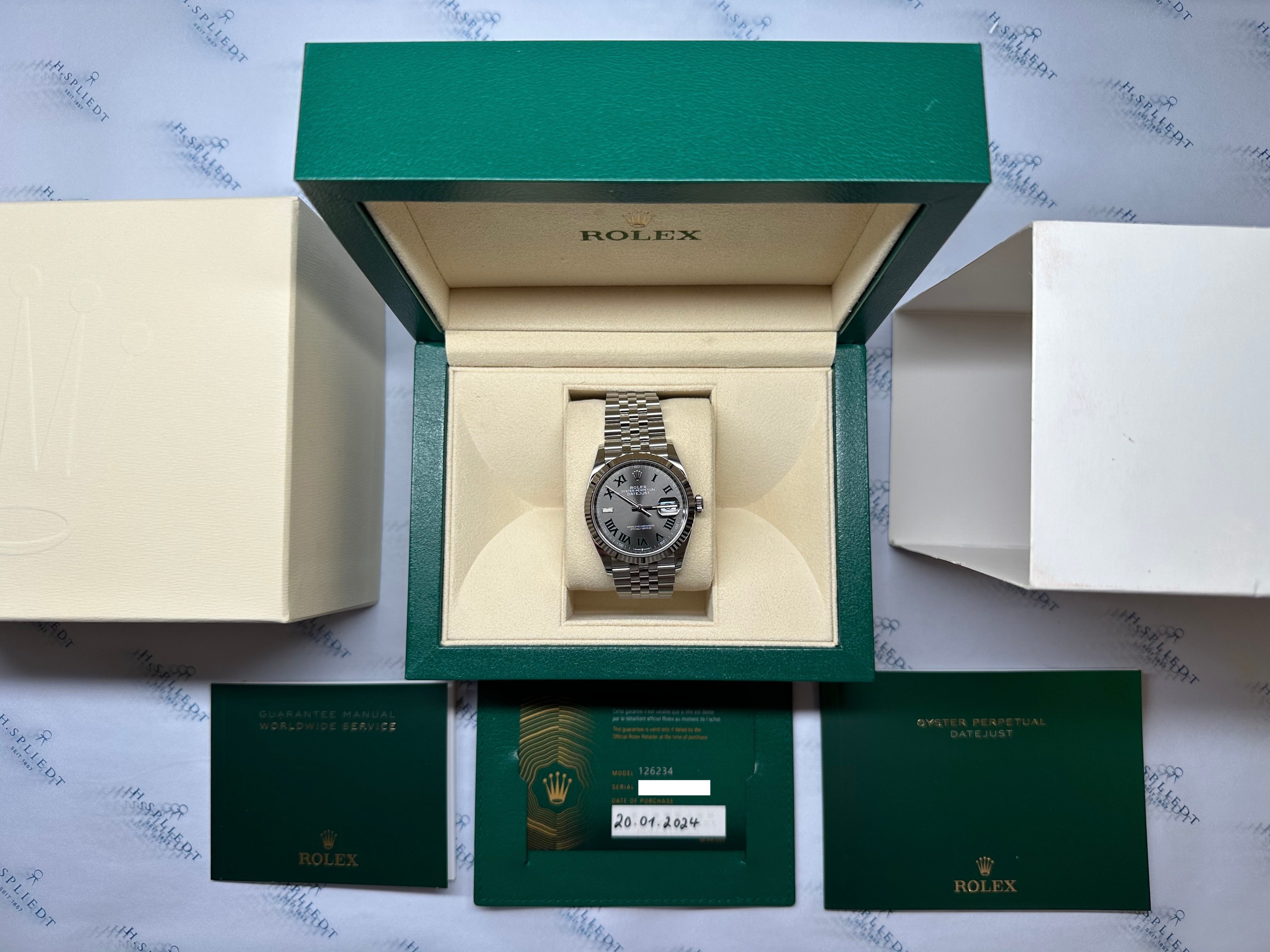Datejust 36 Wimbledon Dial / Full Set -2024-