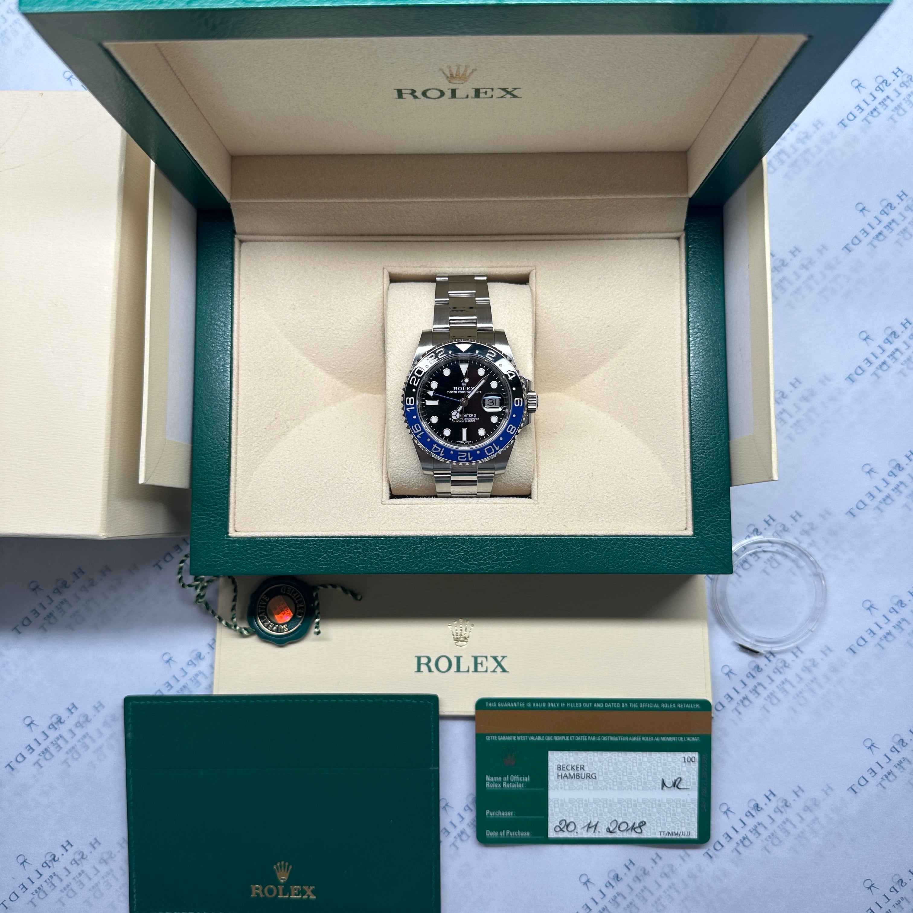 Rolex - GMT-Master II "Batman" / Box and Paper / LC100 / 2018 - [product_sku]