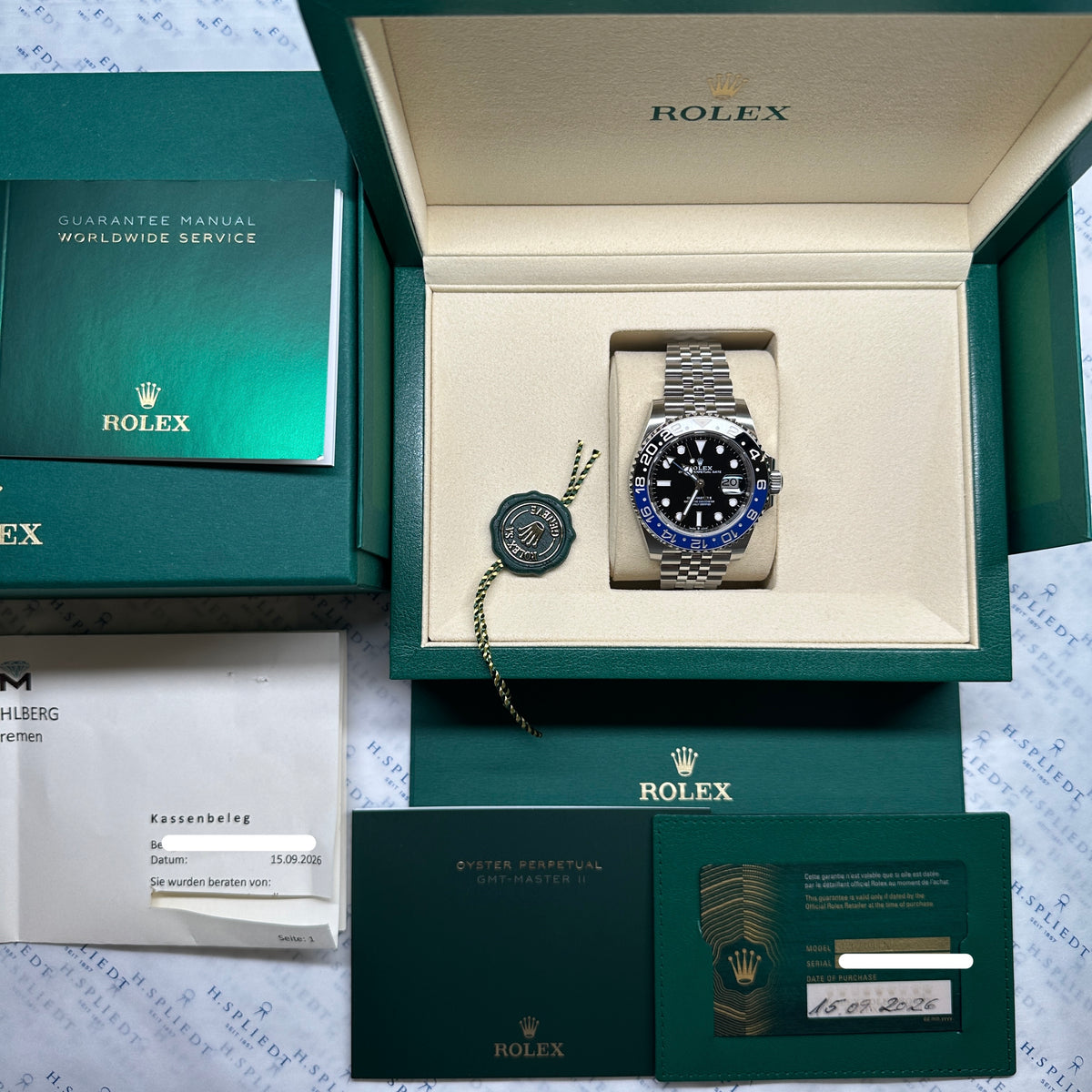 GMT-Master II / Batgirl / Jubilee / Unworn / orig. Invoice / Full Links / 20cm Wristsize / LC 100 / Full-Set / 2026