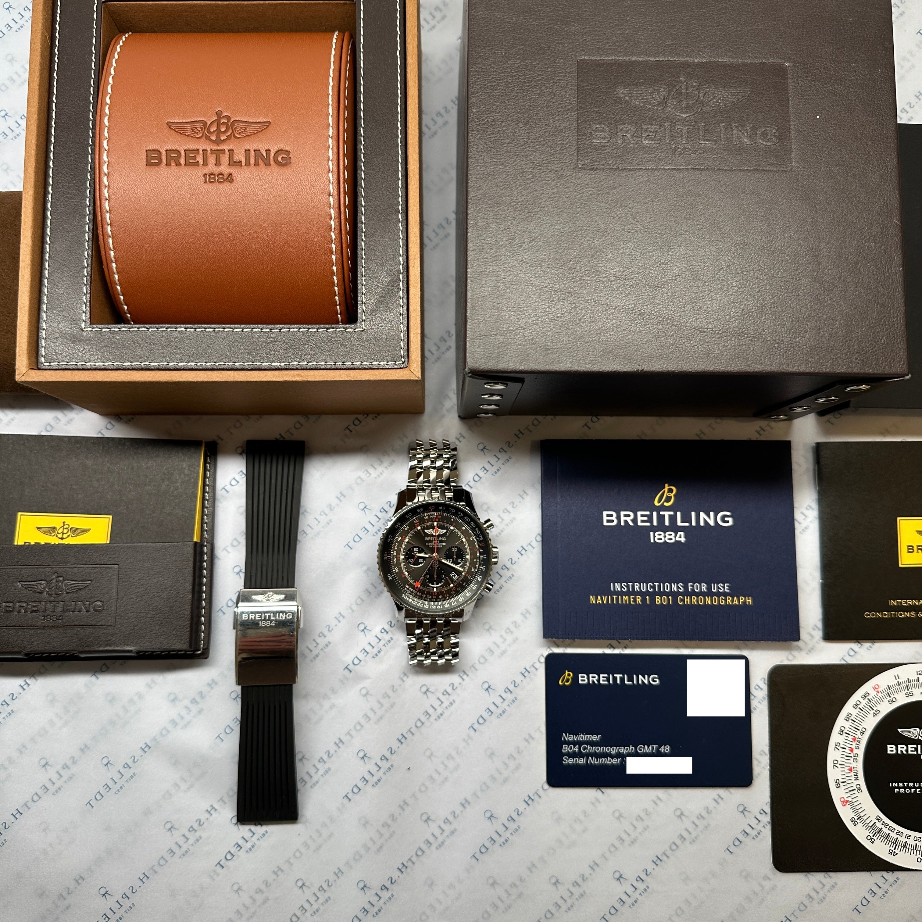 Breitling - Navitimer Gmt 48 / Full Set / 2nd Strap / very good Condt. / 2022 - [product_sku]