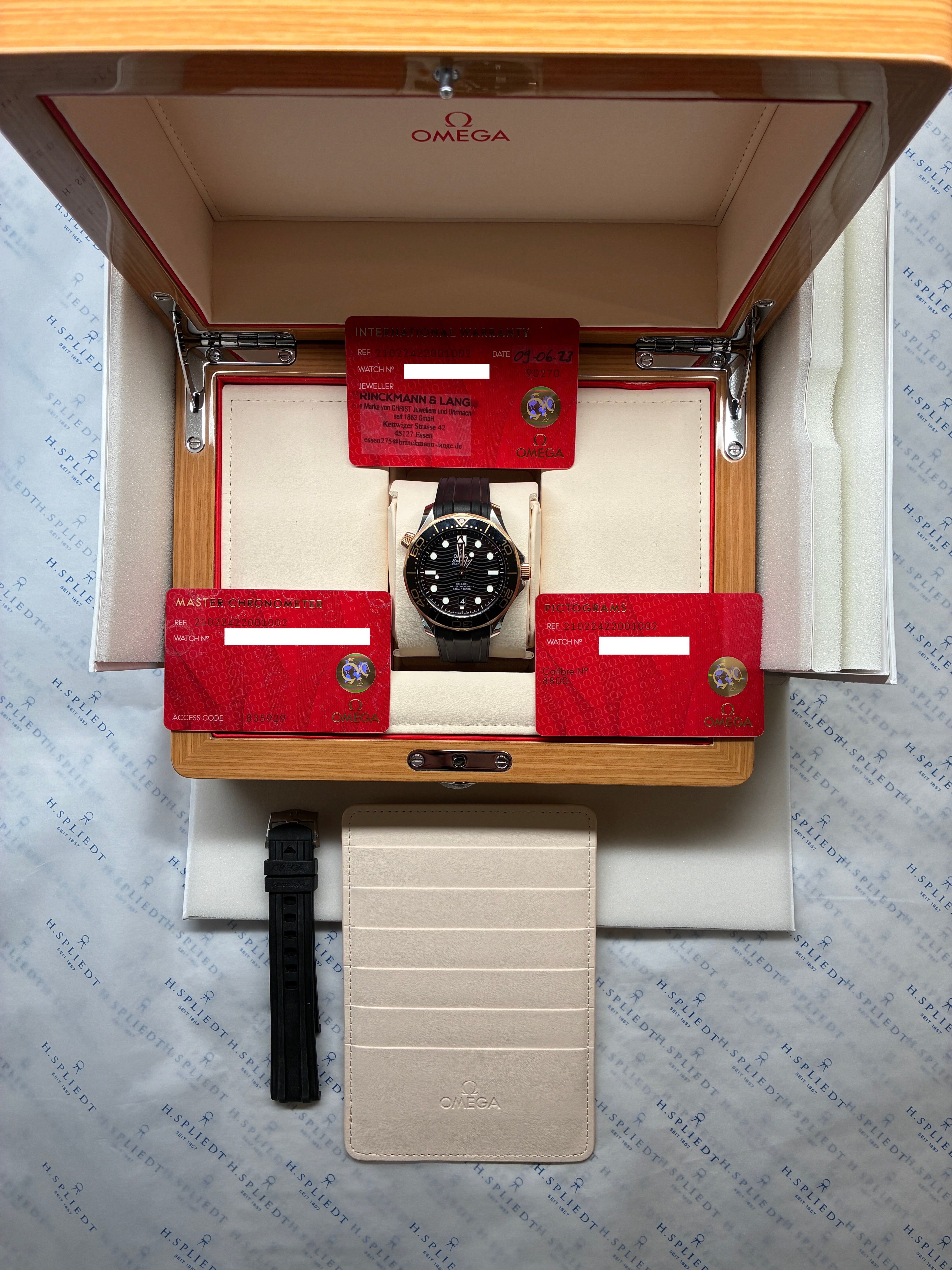 Seamaster Diver 300 M Bicolor / Rubberstrap / Second strap / Pinbuckle + Folding clasp Full-Set / 2023