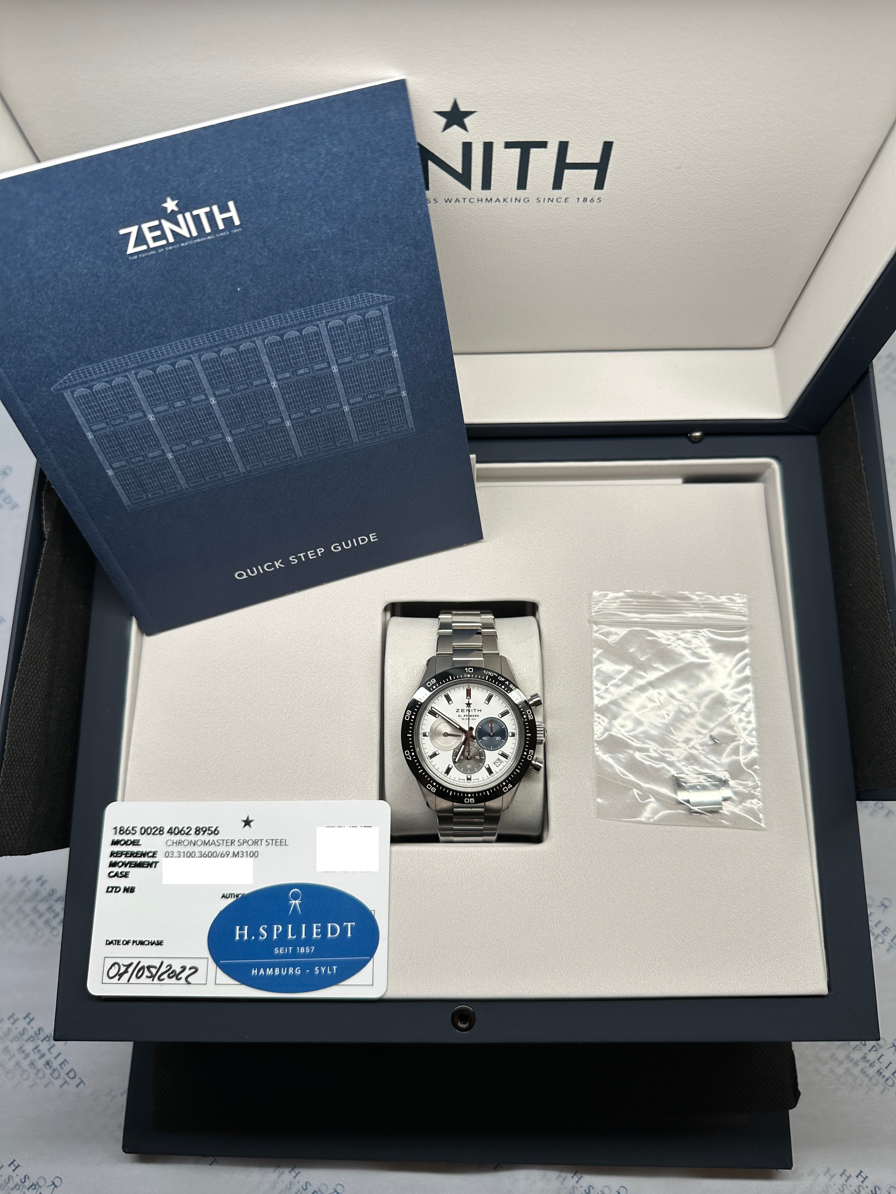 Chronomaster Sport / Full Set / White Dial / 2022