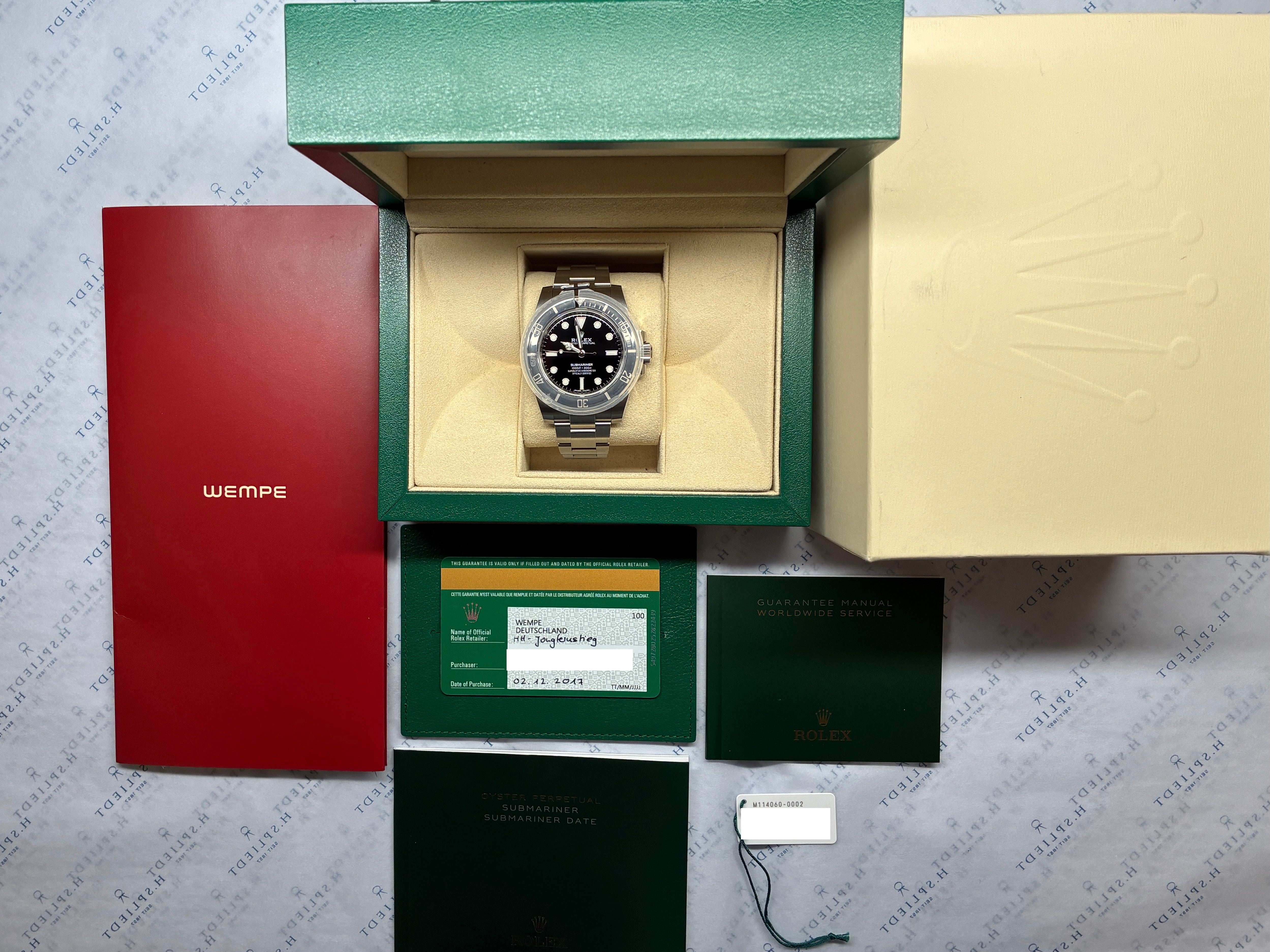 Rolex - Submariner (No Date) / Invoice / Full-Set / 2017 - [product_sku]