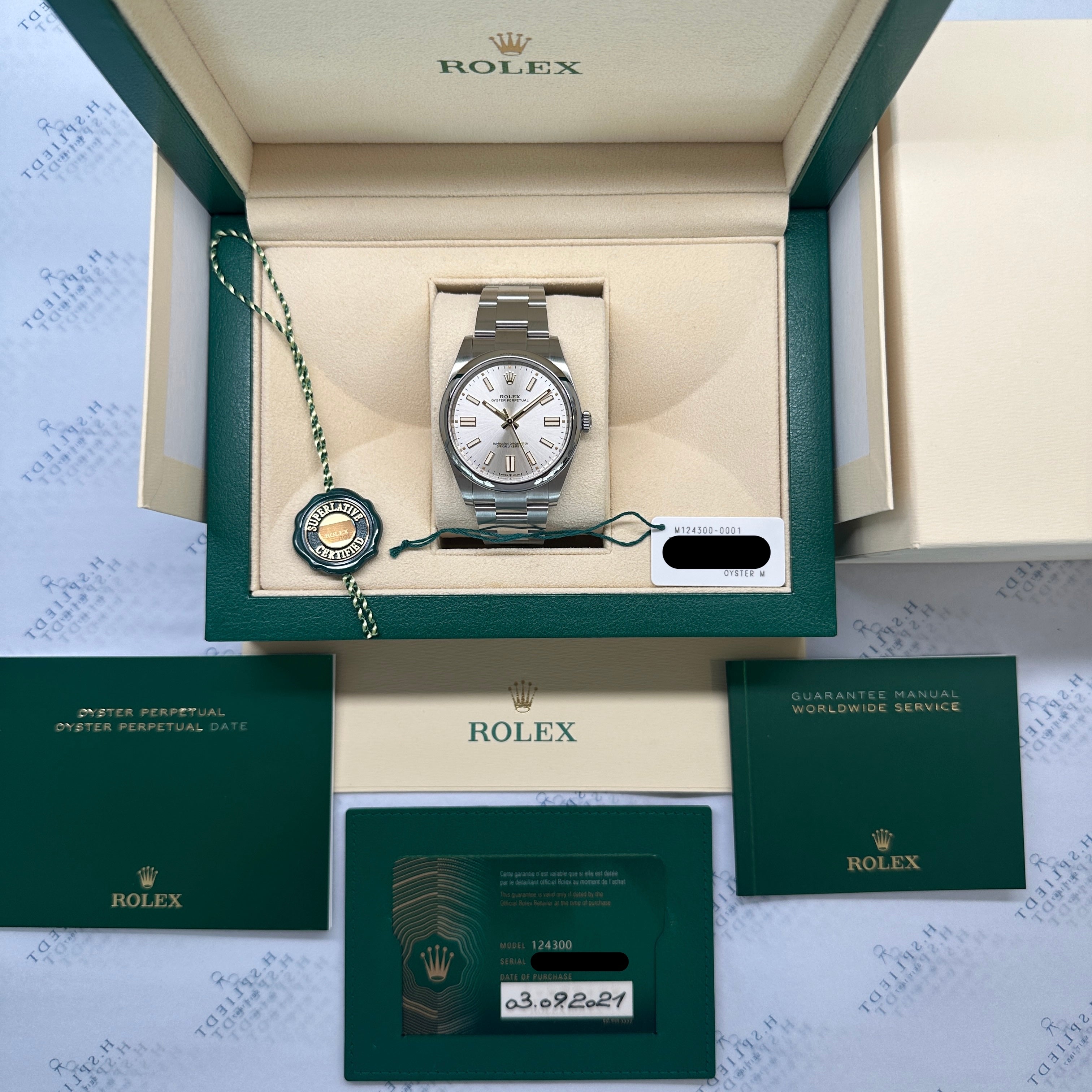 Oyster Perpetual 41 Silver Dial / Full Set / 2021