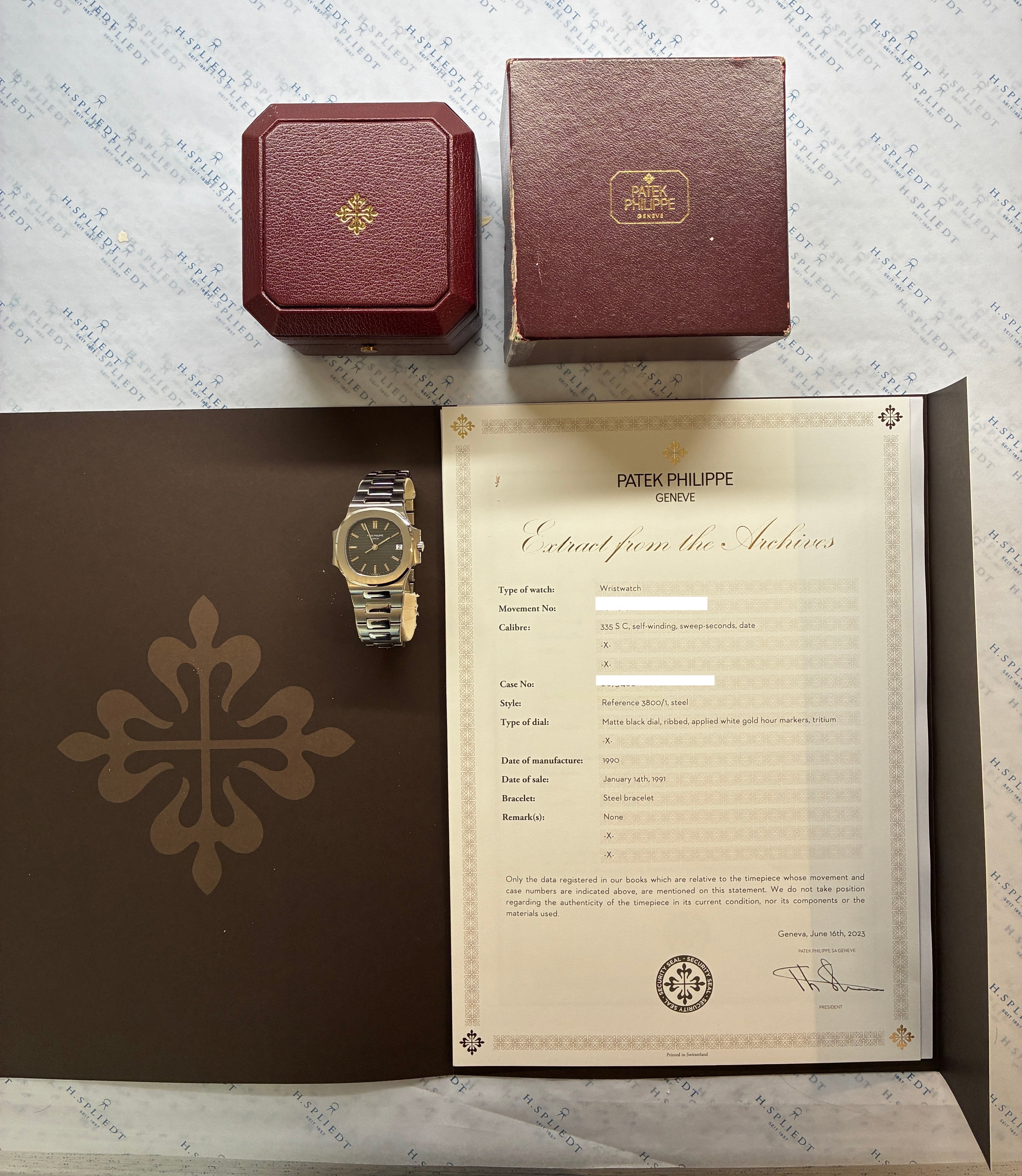 Nautilus / Service 2025 / Archive Extract / 335 SC / Box / 1991