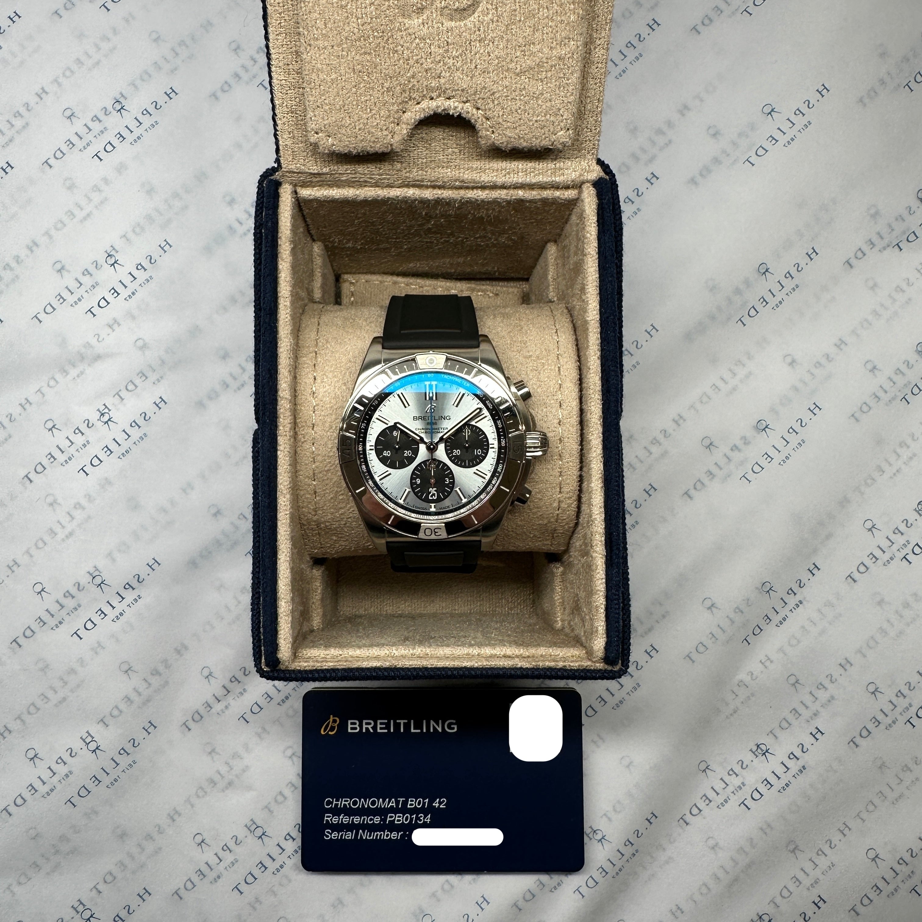 Breitling - Chronomat B01 42 Ice blue / Box and Card / premium Condition / 2023 - [product_sku]