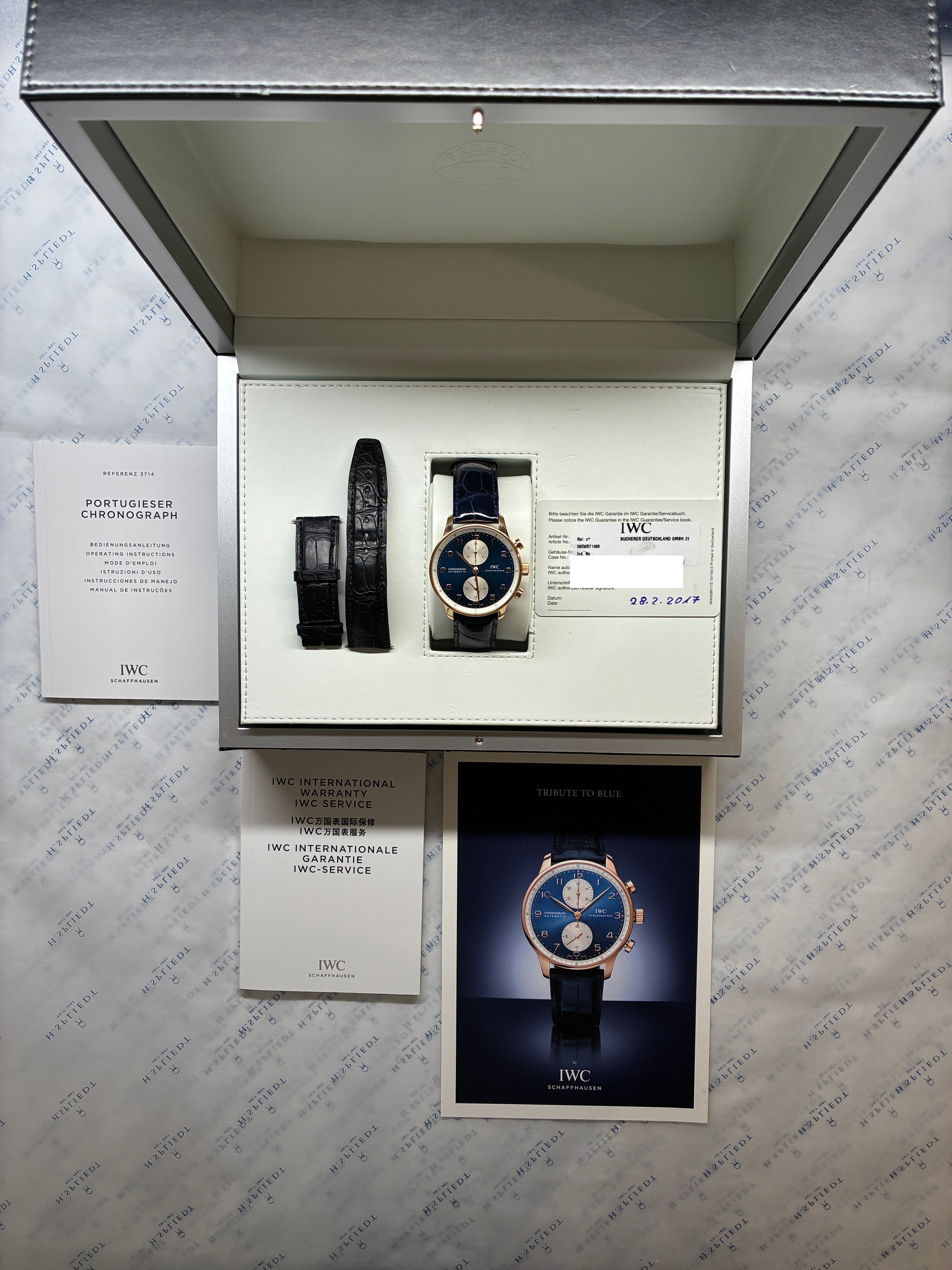 IWC Portugieser Bucherer Edition Roségold / Full Set (2017)
