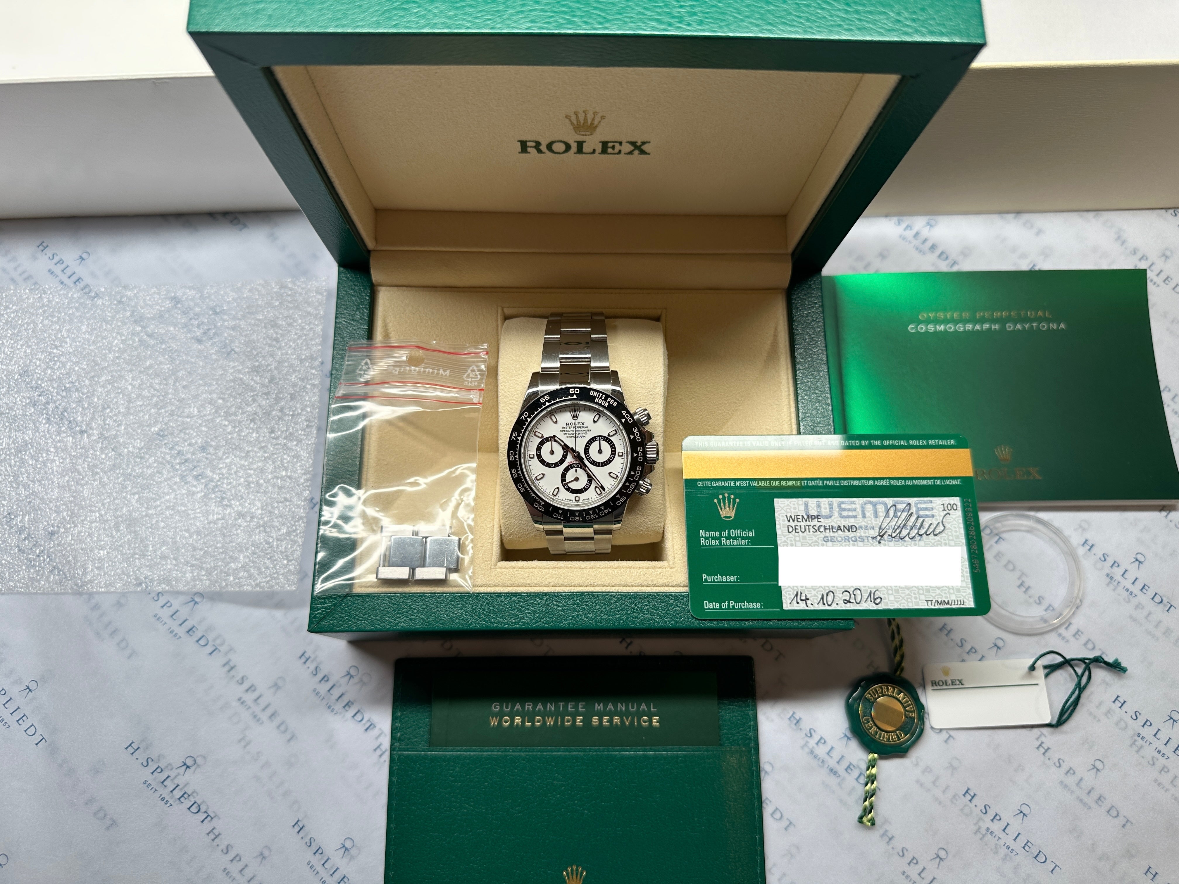 Daytona 116500LN / Premium Set / LC100 / -2016-