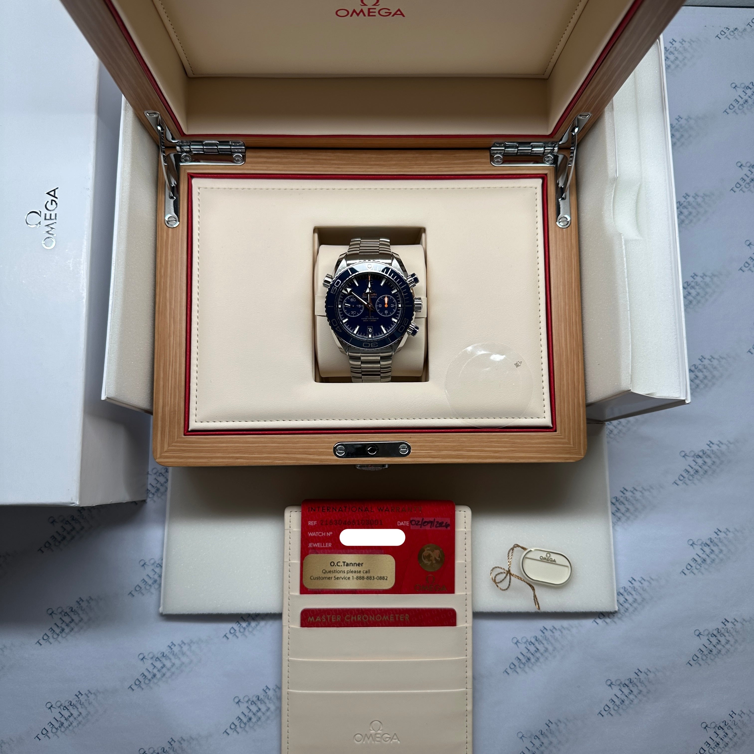 Omega - Seamaster Planet Ocean Chronograph 45,5 Blue / UNWORN / Sticker / Full Set / 2026 - [product_sku]