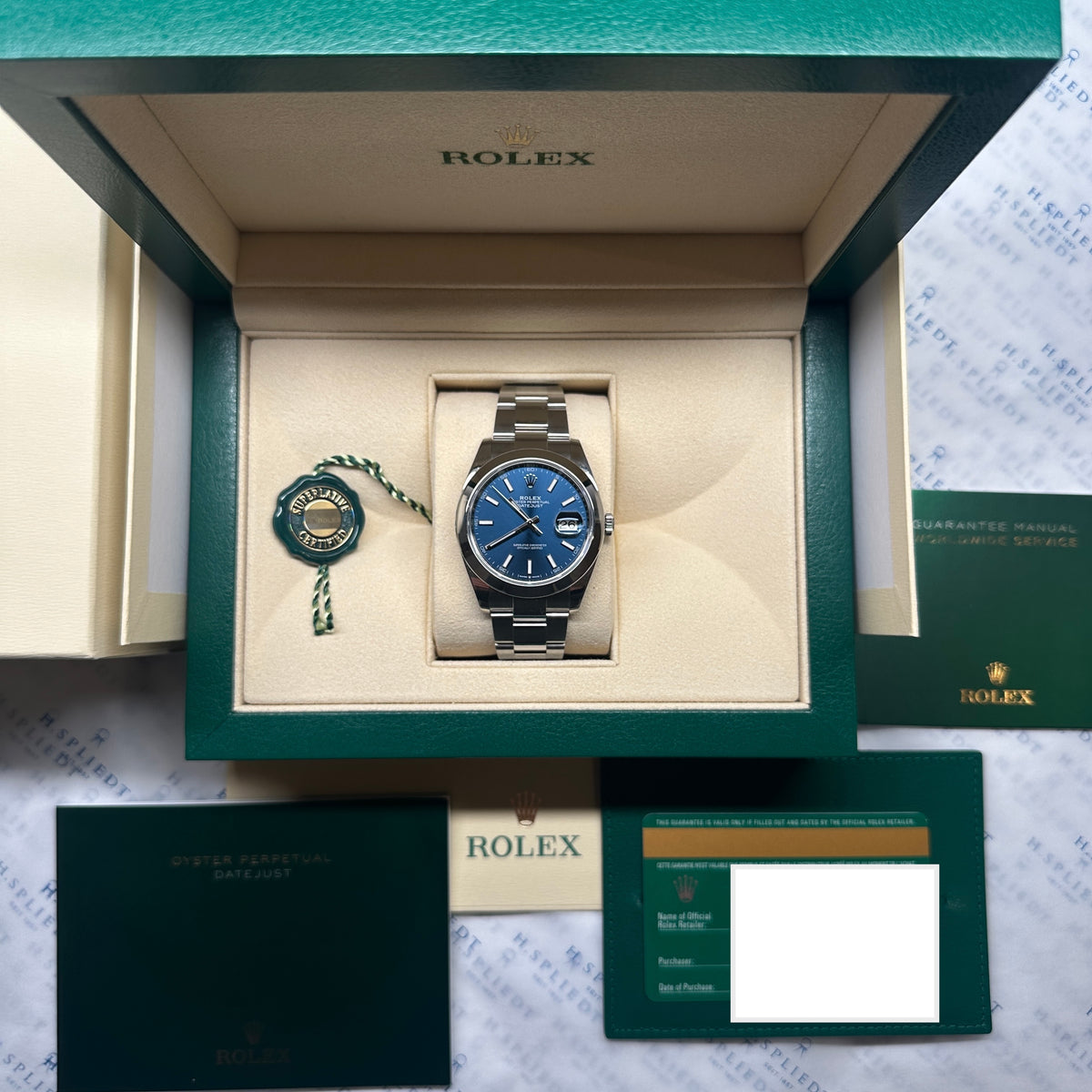 Datejust / Blue Dial / Stainless steel / Full links / Full-Set / 2019