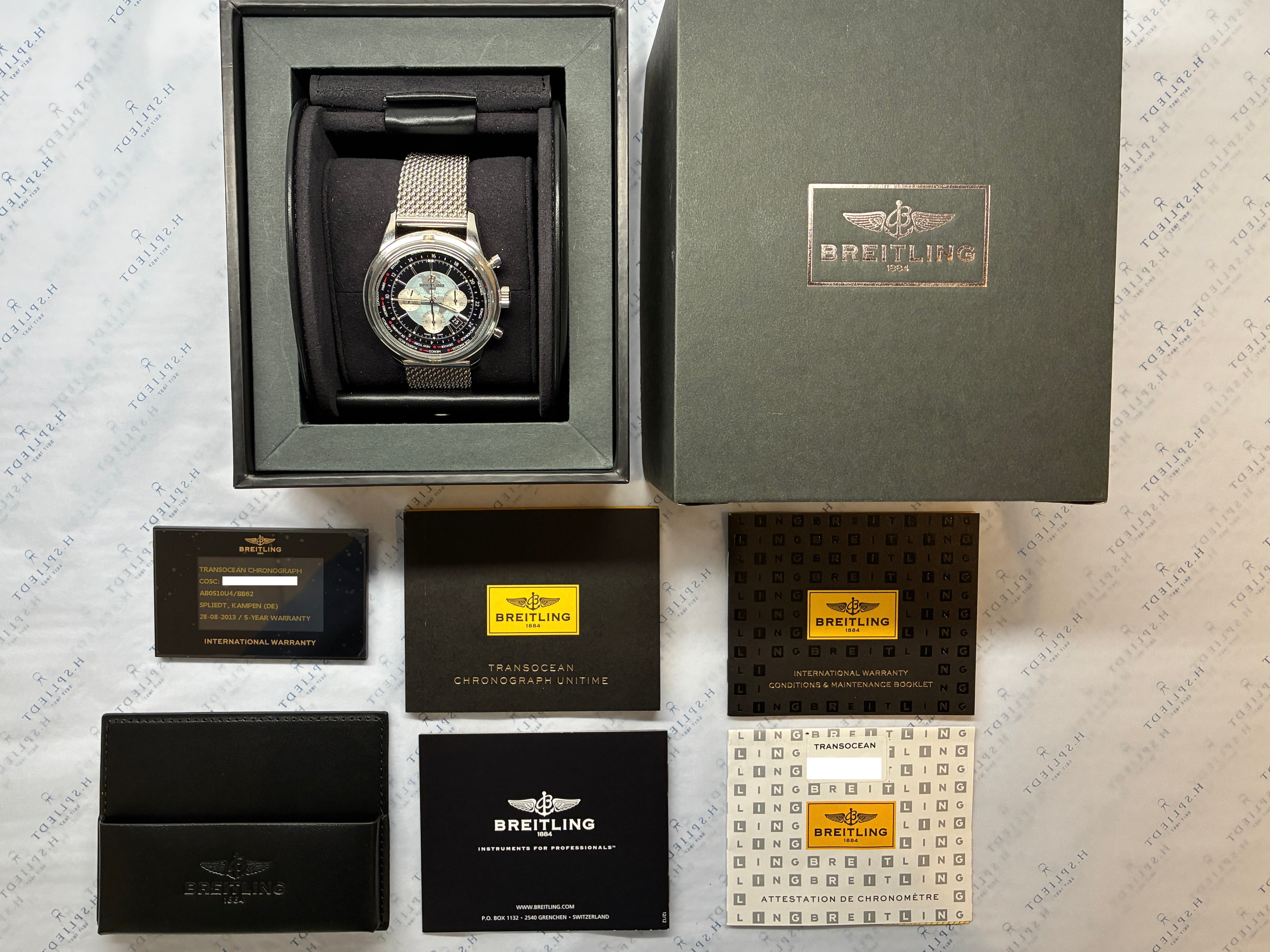 Transocean Chronograph Unitime / stainless steel / Full-Set / 2013
