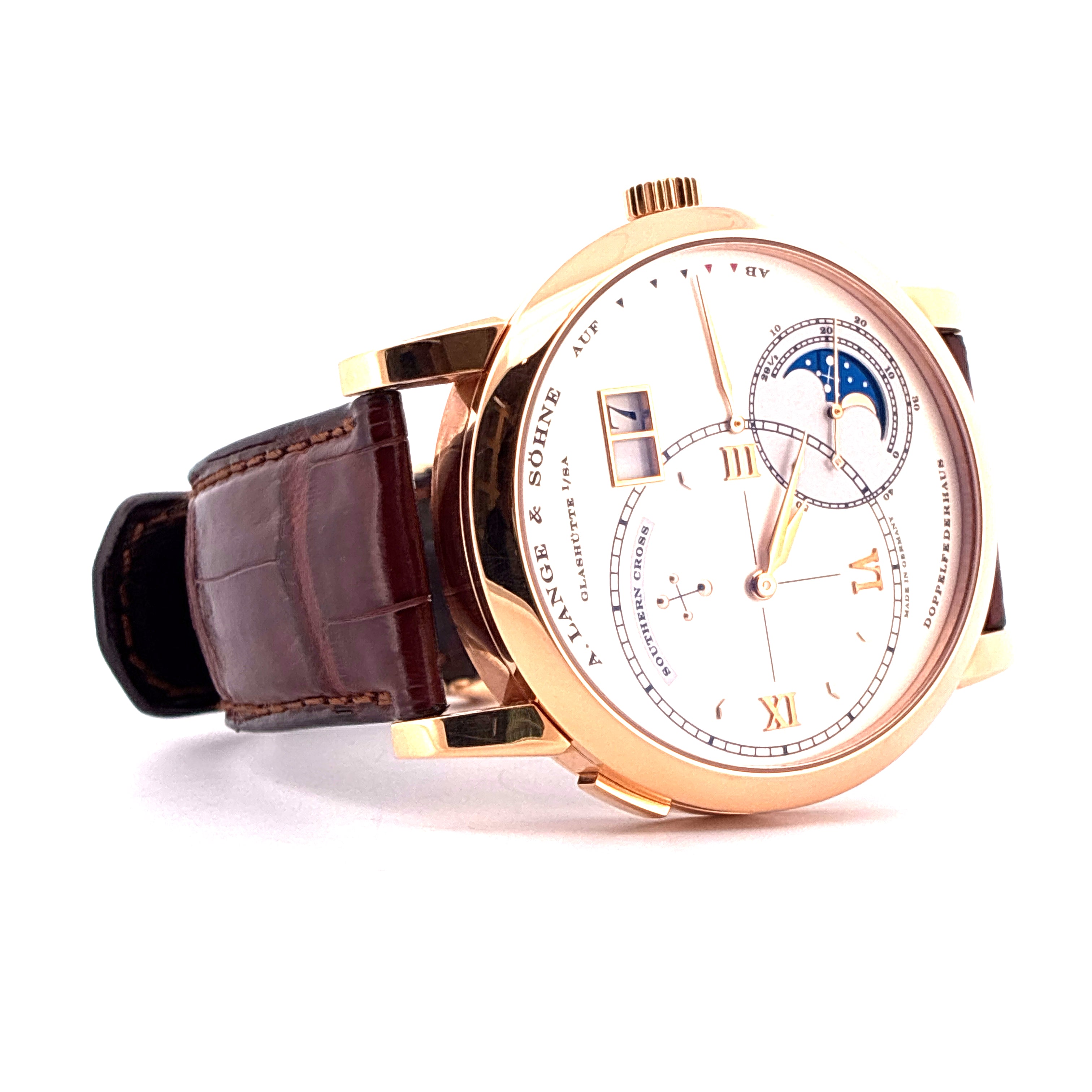 A. Lange & Söhne - Grosse Lange 1 Luna Mundi Set Grand / Premium Set / On Stock / Roségold & Whitegold / 2nd Straps / Limited Edition 101 / on stock / Full-Set / 2004 - [product_sku]