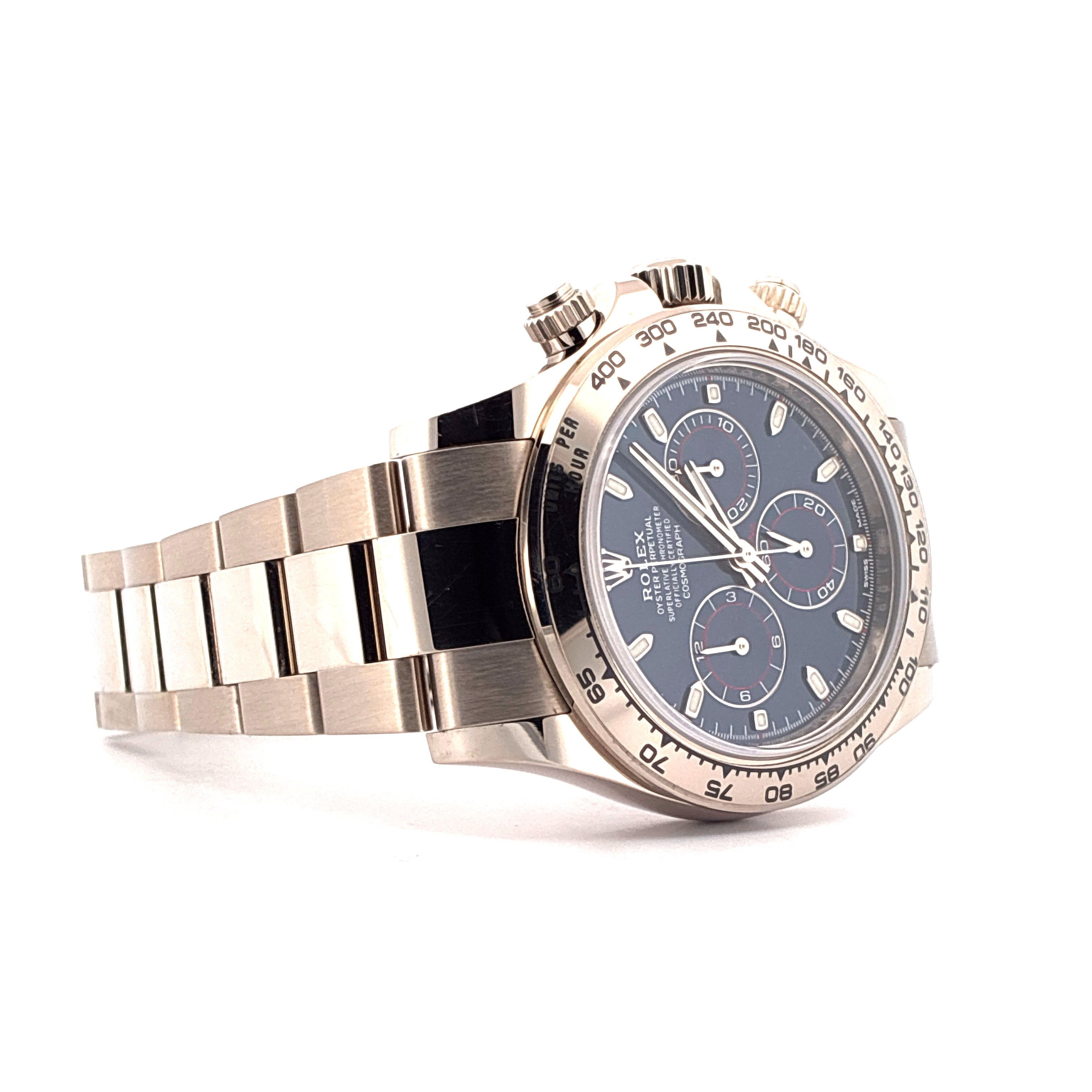 Daytona / very good condt. / Blue Dial / Whitegold / Full links / 19cm wristsize / Full-Set 2021