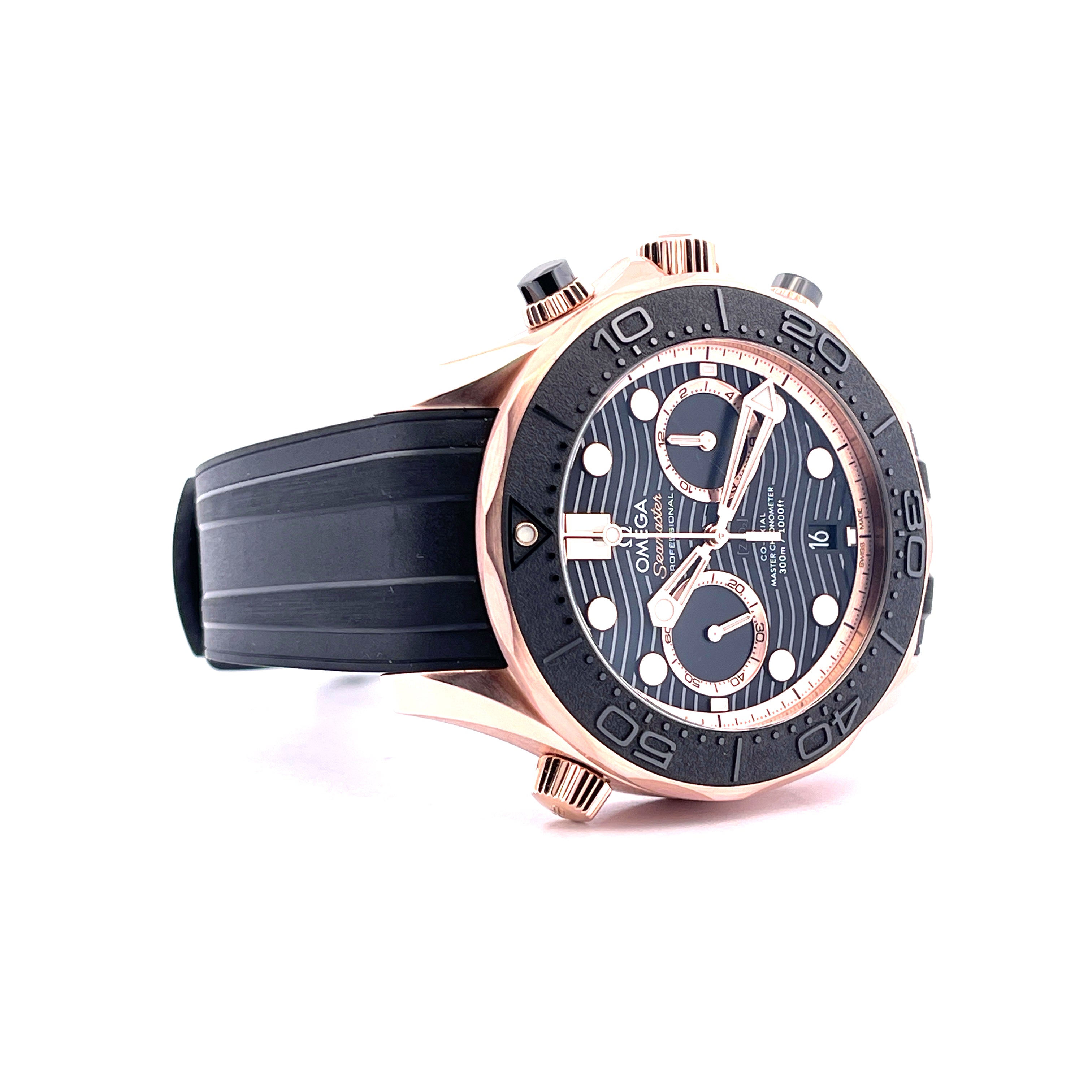 Omega - Seamaster Diver Master Chronometer Chronograph Sedna Gold / Omega Check 2026 / Full Set / premium Condition / 2022 - [product_sku]