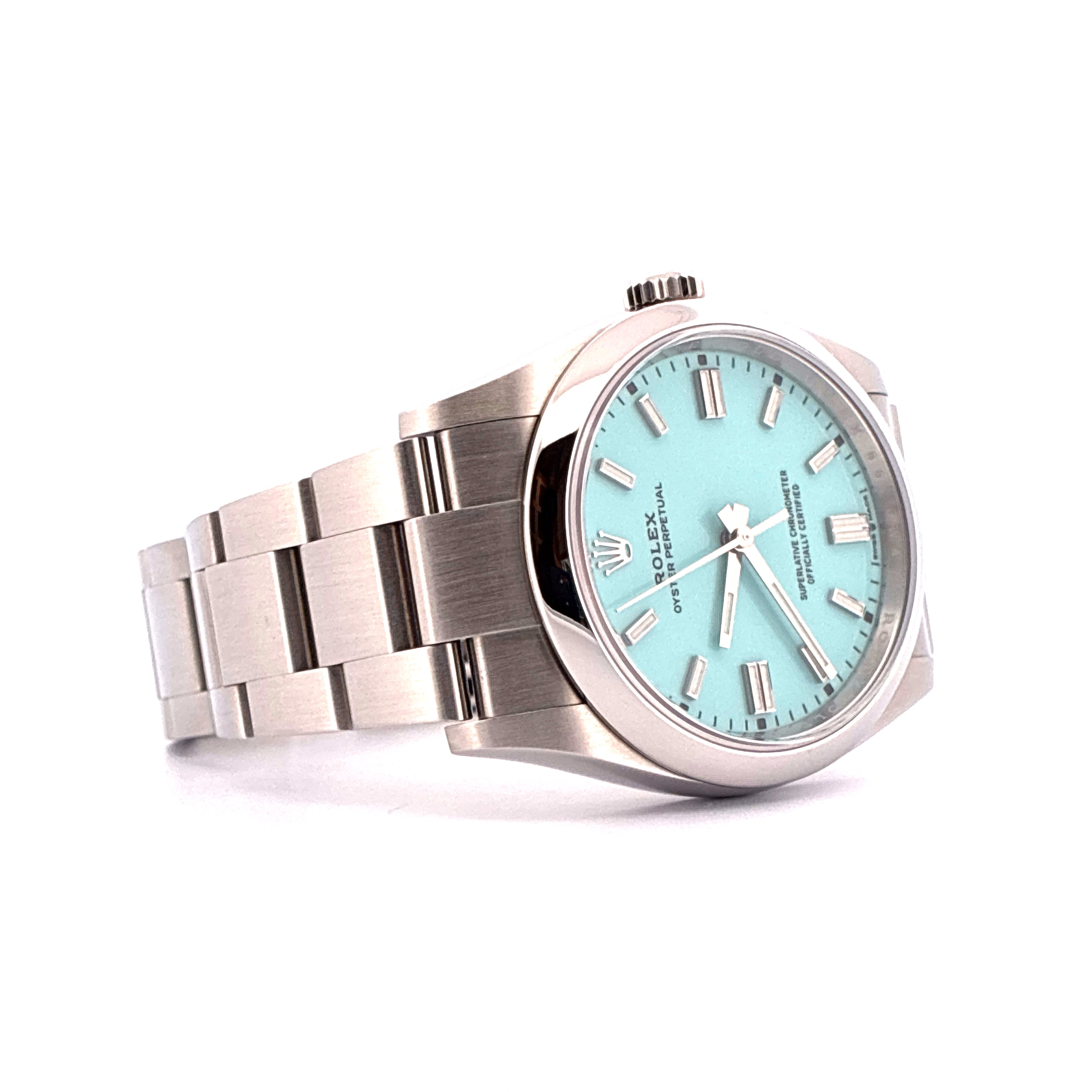 Oyster Perpetual 36 / Tiffany Dial / very good condt. / Box & Papers / 2021