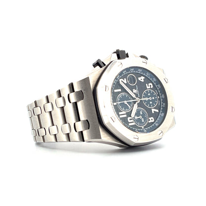 Audemars Piguet Royal Oak Offshore Chronograph / Steel and Leather Strap (2021)