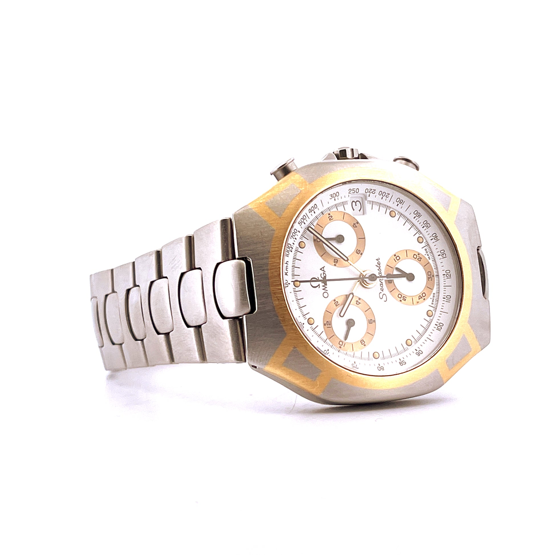 Omega - Omega Seamaster Polaris Big Size Chronograph White - [product_sku]
