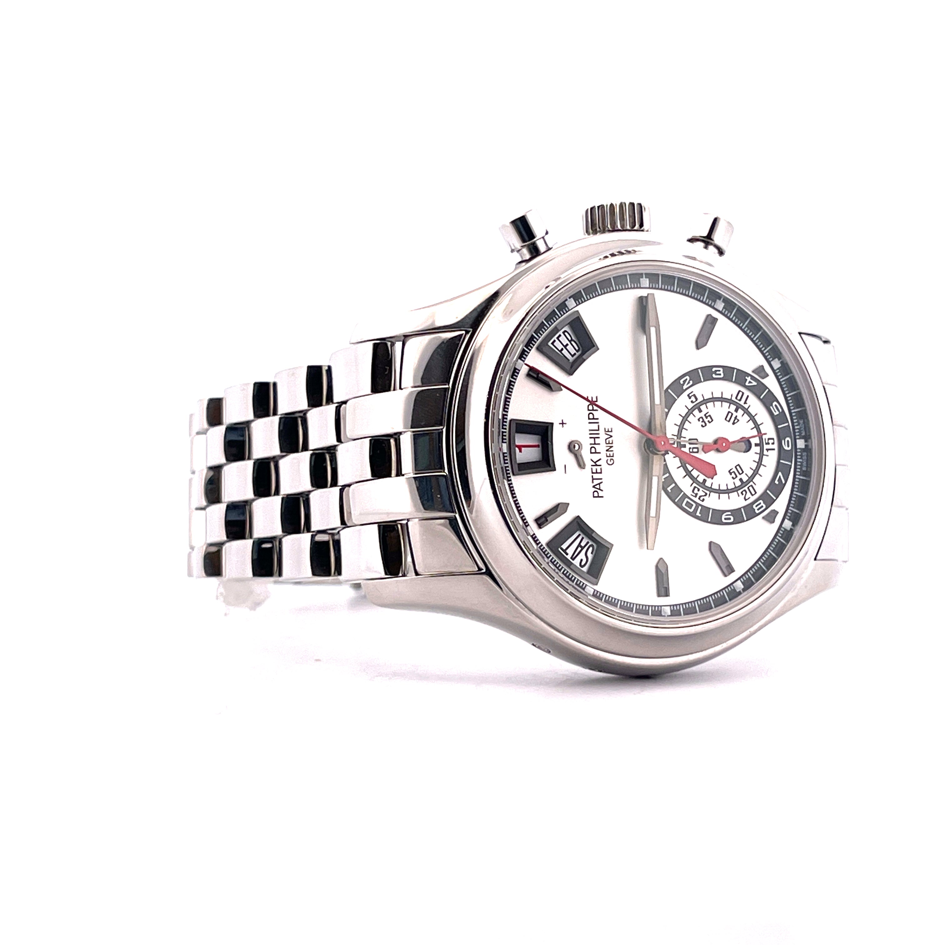 Annual Calendar Chronograph 47.100 € White Dial / Full-Set / 2015