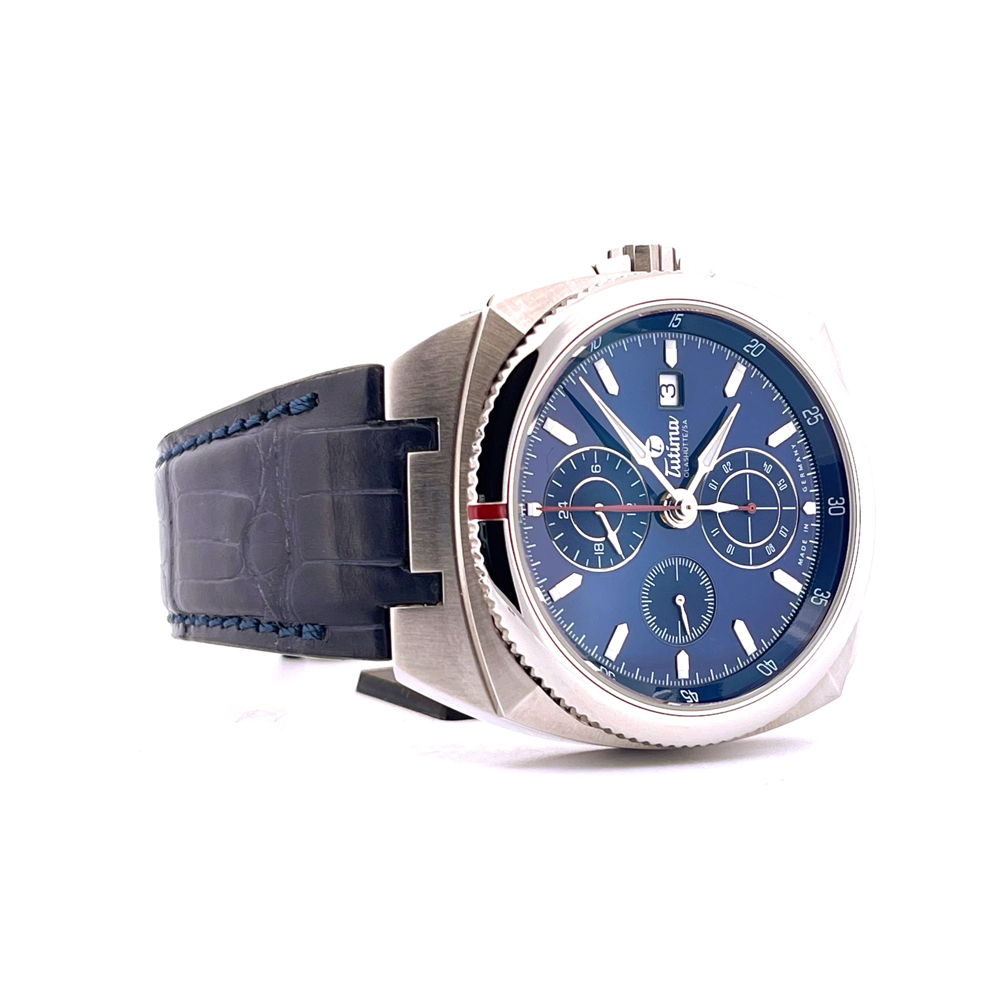 Tutima - Tutima Saxon One Chronograph Royal Blue - Juwelier Spliedt