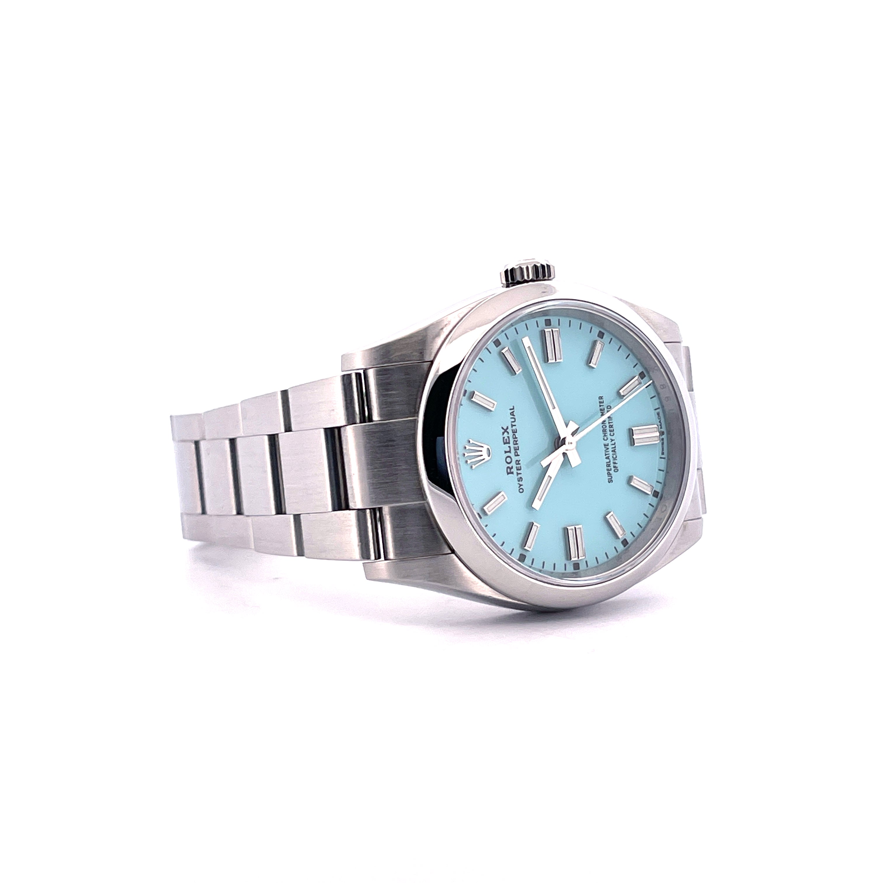 Rolex - Oyster Perpetual 36 126000 Tiffany Style / Box included / very good Condition - [product_sku]
