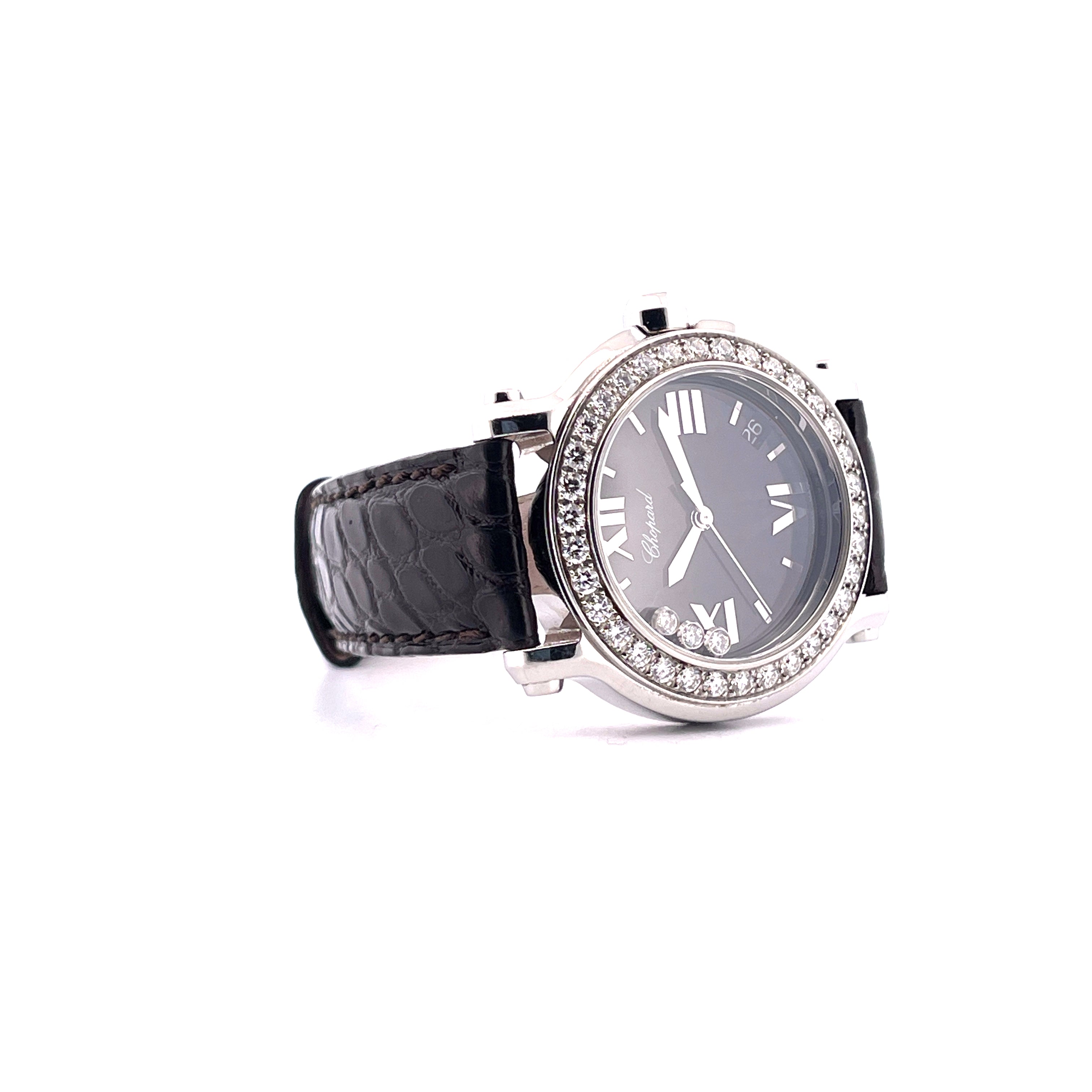 Happy Sport Round Quartz 36mm Diamonds / 2019
