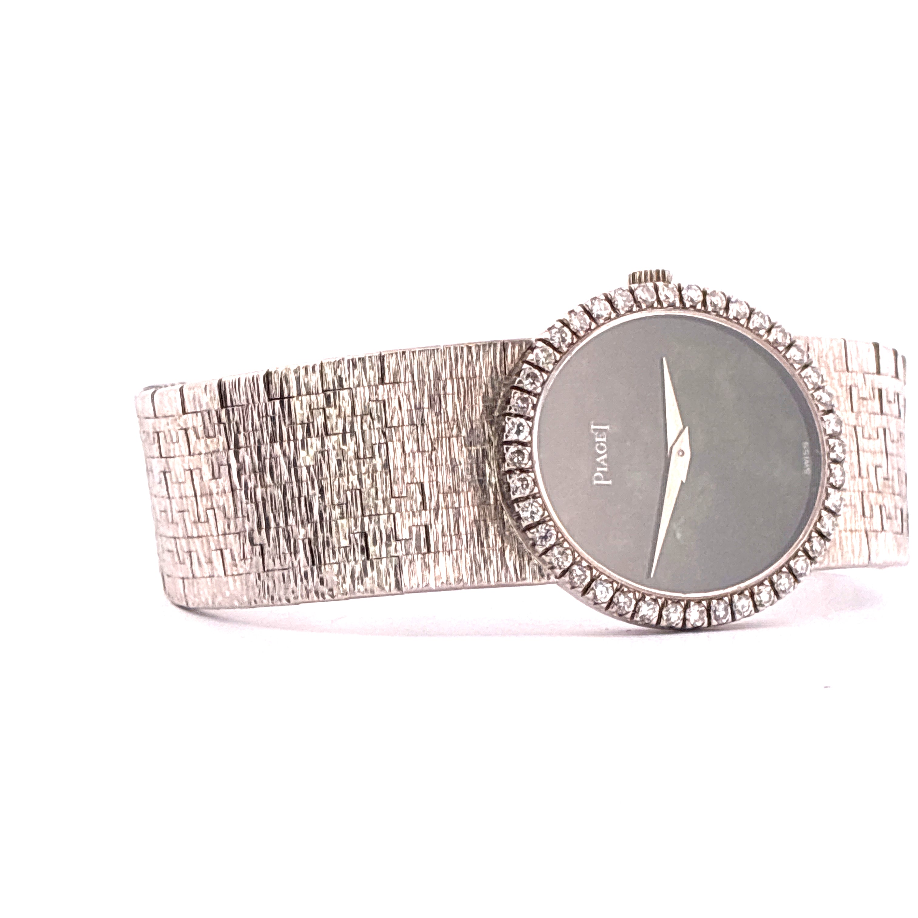 Rolex - Vintage Cocktail Watch / Whitegold / Diamonds / Green Nephrit Dial / Papers / 1975 - [product_sku]