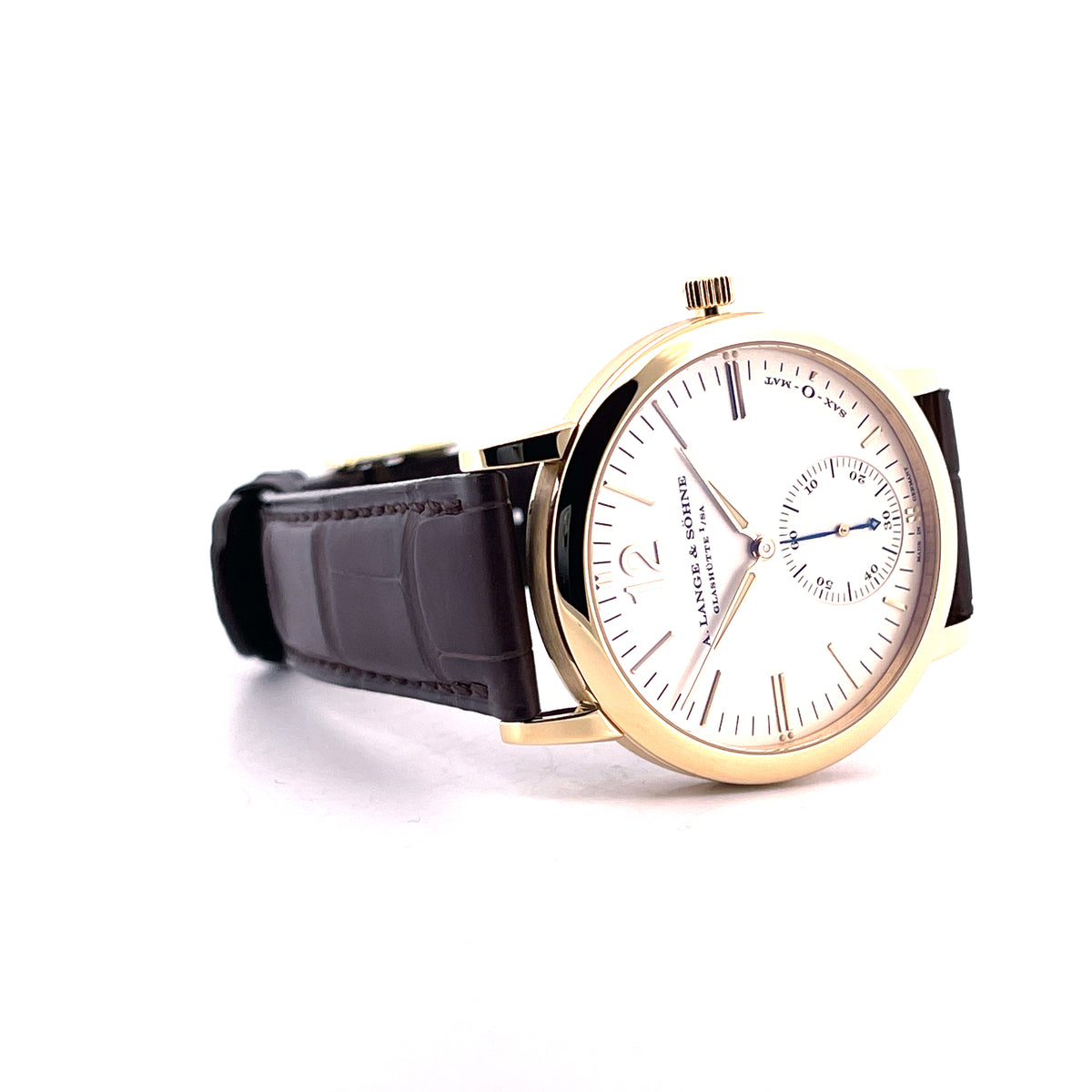 Langematik Sax-o-mat 37 mm / Service 2026 incl. Invoice / Box and Paper / perfect Condition unworn since Serv. / 2003