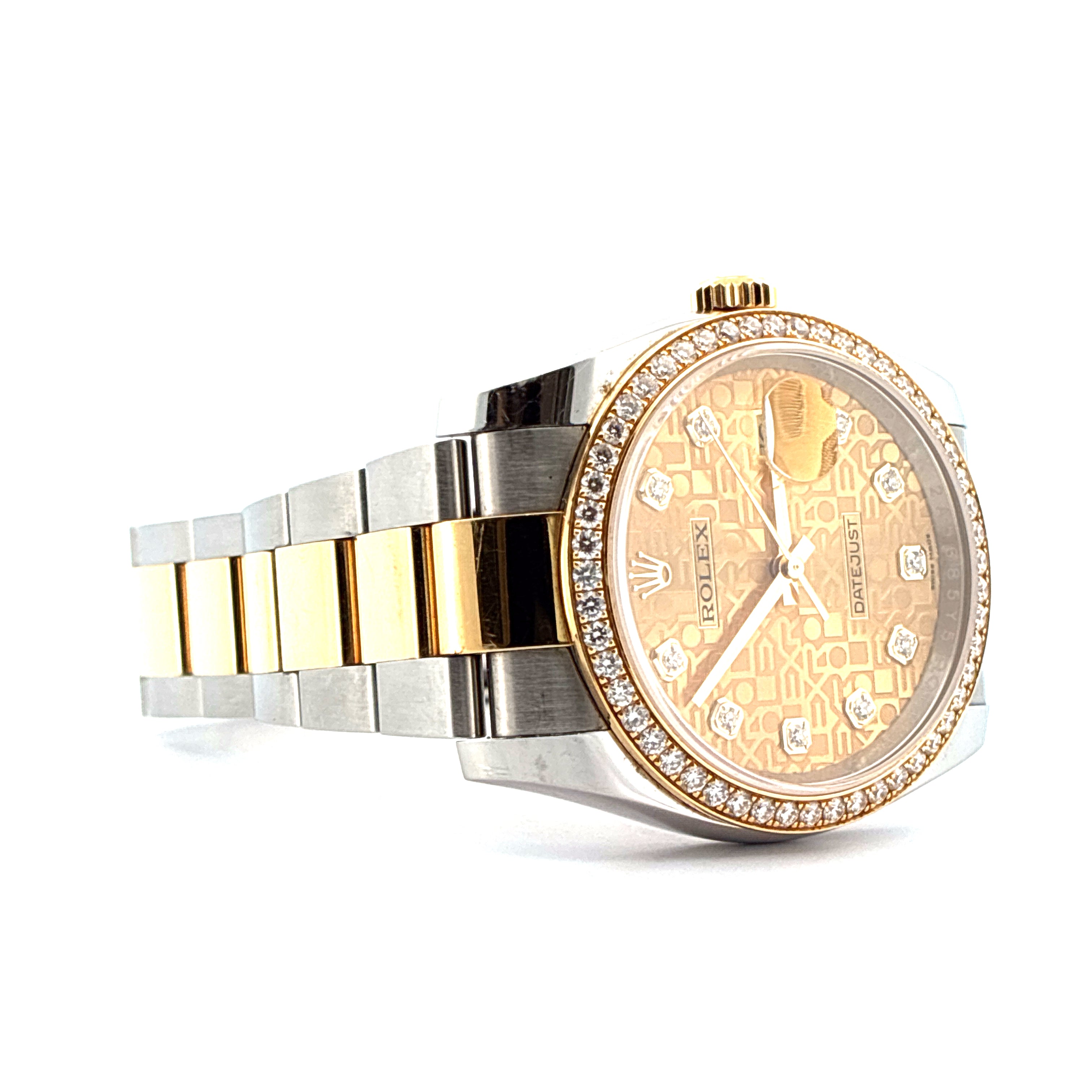 Datejust 36 / orig. invoice / Bicolor / factory set bezel / Full-Set 2019