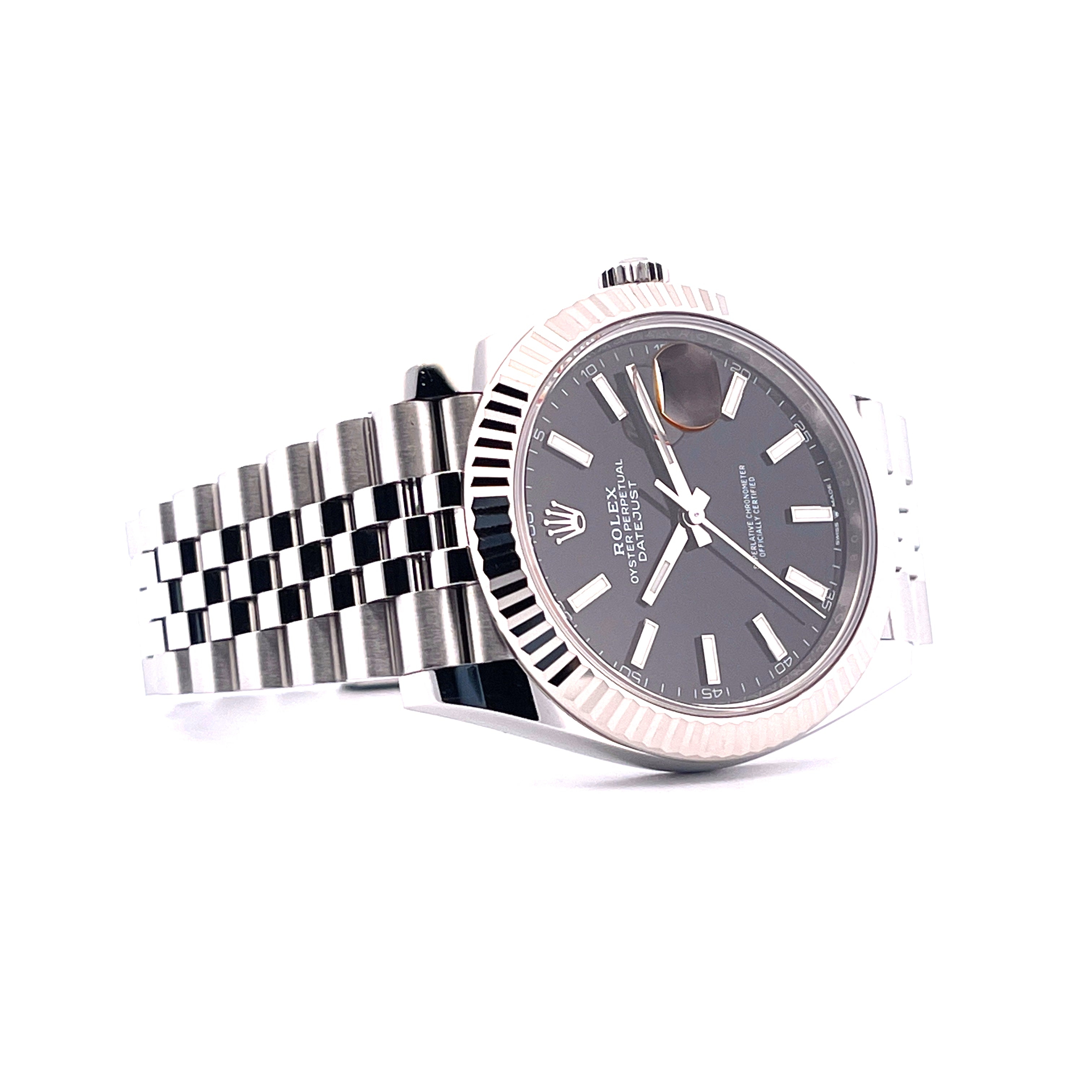 Rolex Datejust 41 Black Dial 126334 Jubilee / Full Set / -2021-