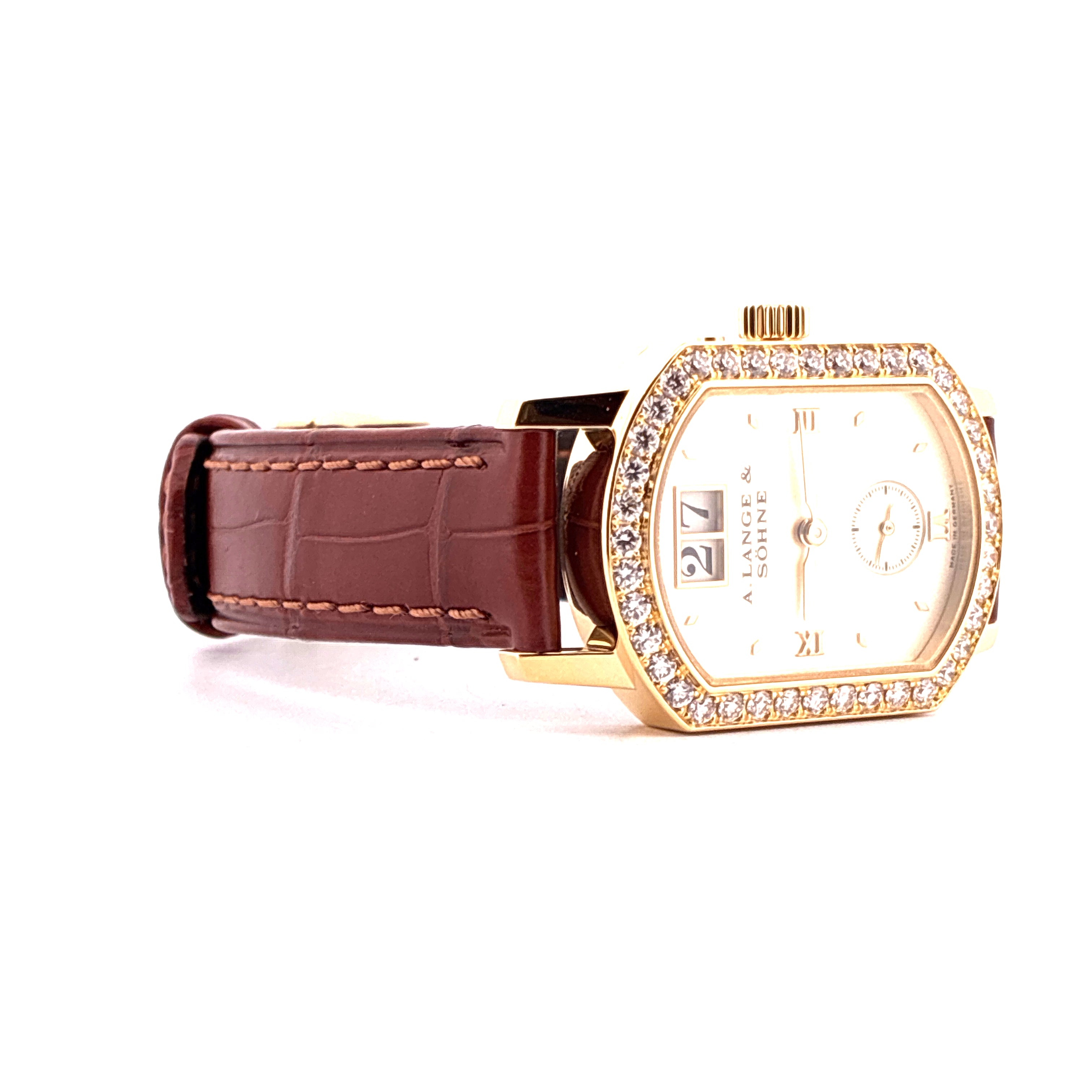 A. Lange & Söhne Arkade / very good condt. / Service 2026 / Factory Set Bezel / Yellow Gold Full-Set / 2007